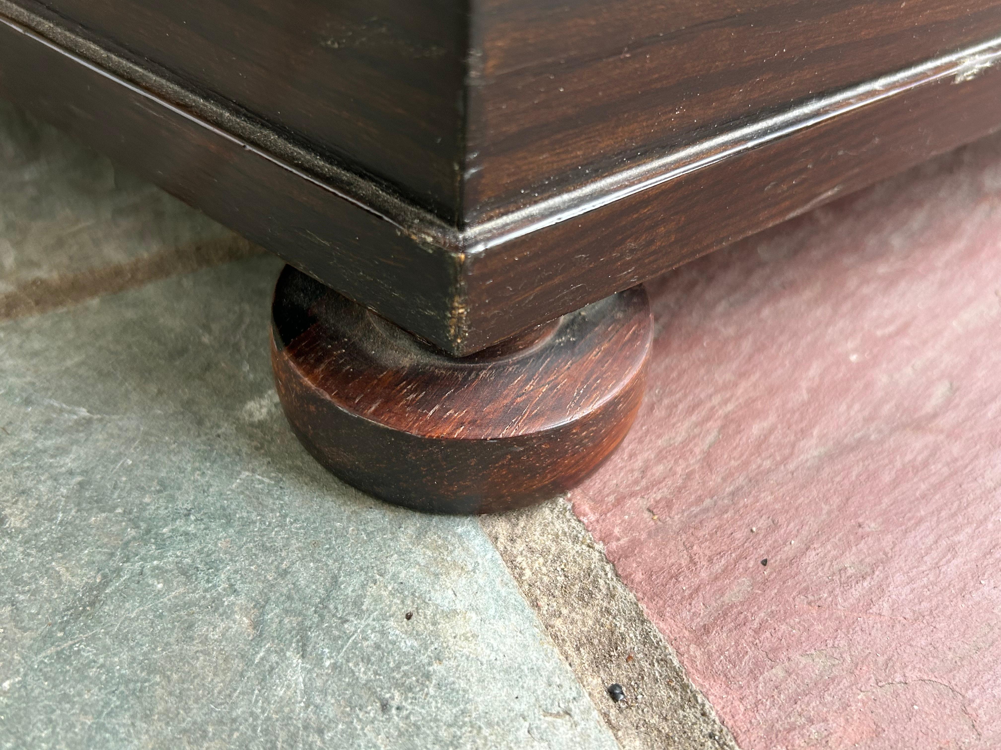 Magnificent Pentagonal Edward Wormley Dunbar Bronze Side Table Mid-Century For Sale 1