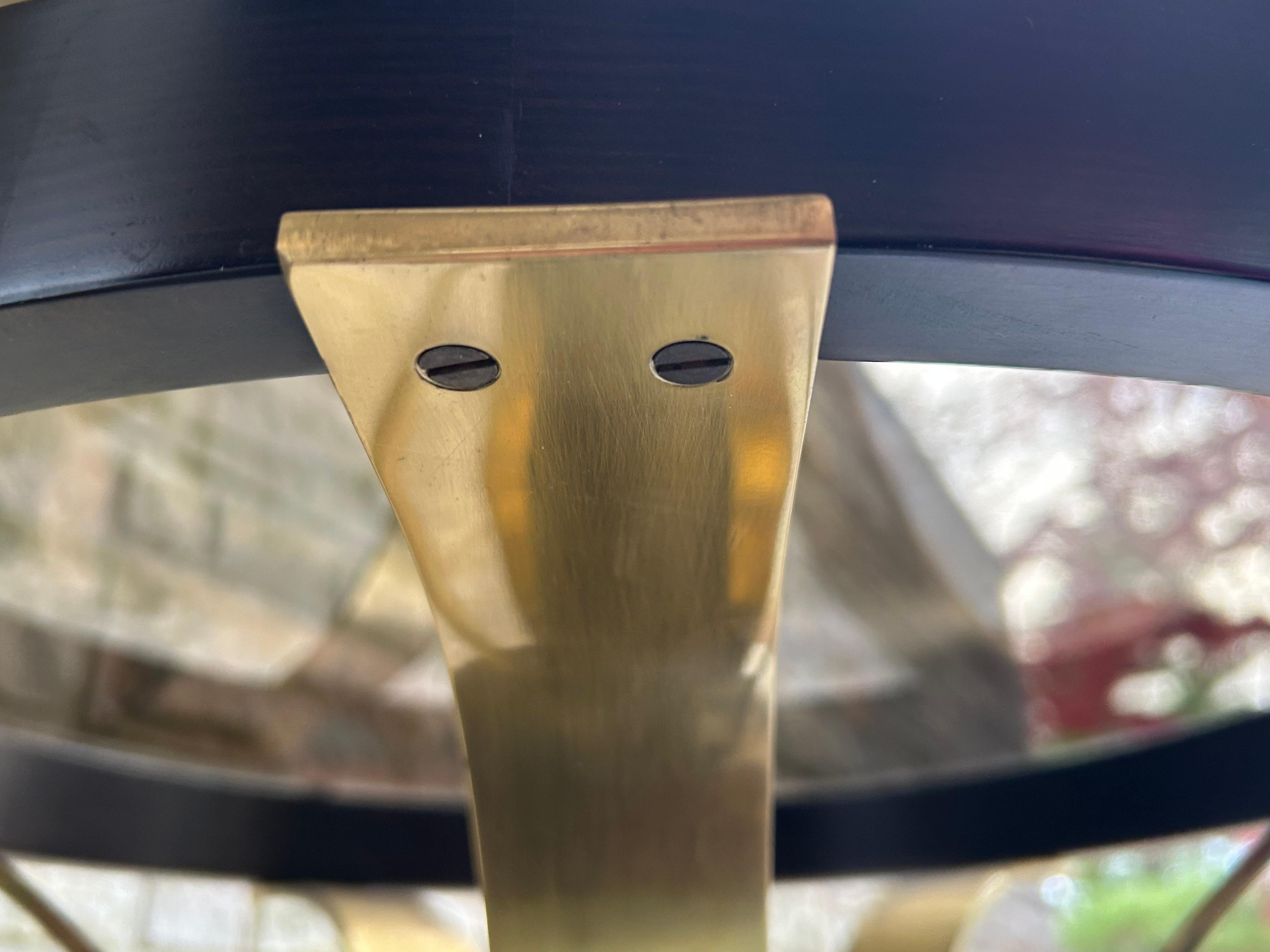 Magnificent Pentagonal Edward Wormley Dunbar Bronze Side Table Mid-Century For Sale 2