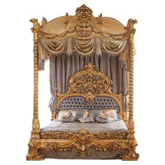 Magnificent Personalized Classical Italian Canopy Bed Frame