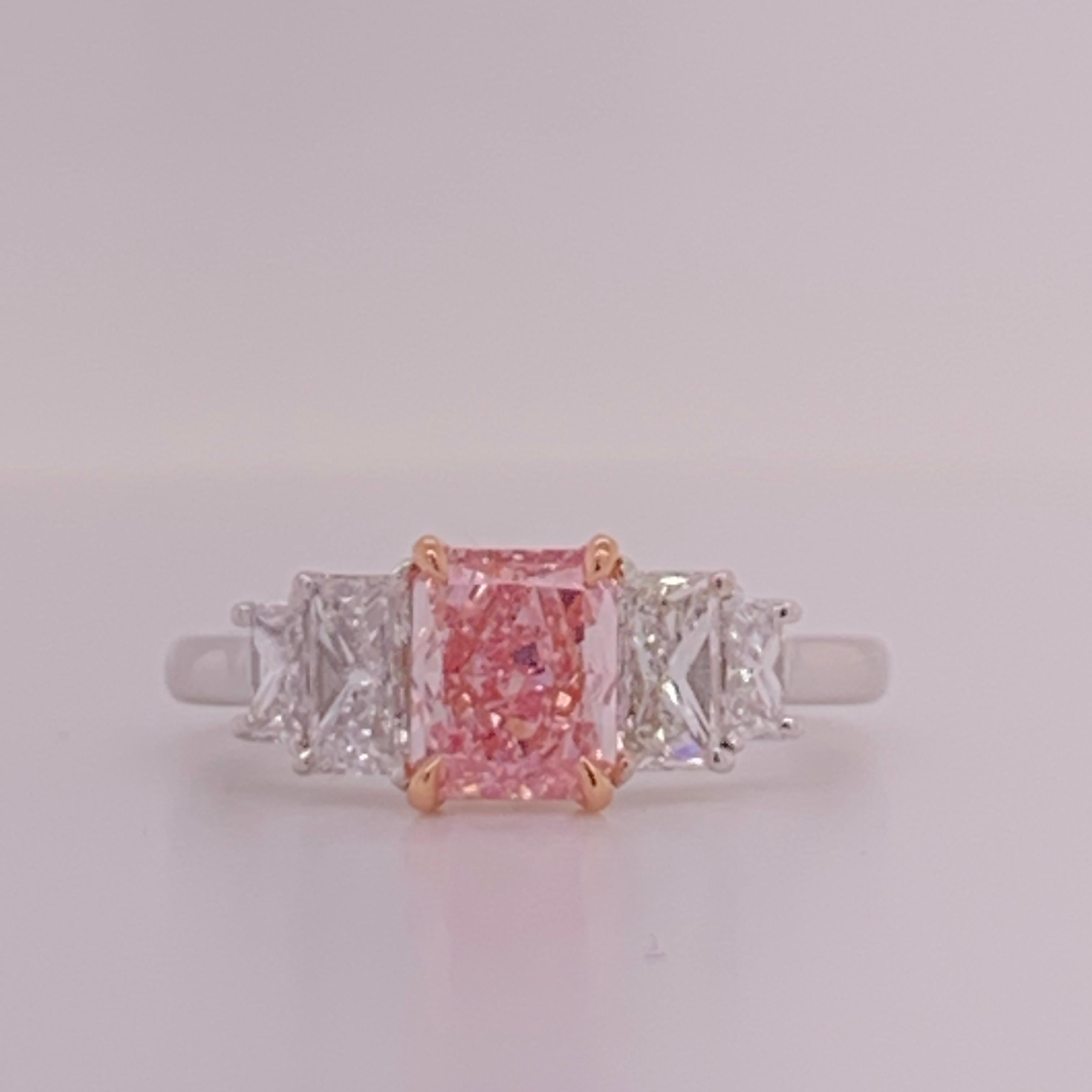 real pink diamond engagement ring