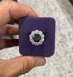 Magnificent Platinum Ring with 2.49 Carat Alexandrite