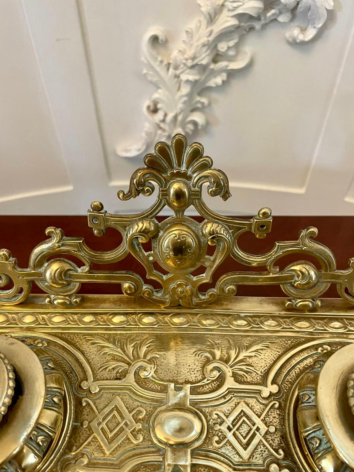 Magnificent Quality Antique 19th Century French Cast-Brass Desk Set For Sale 9