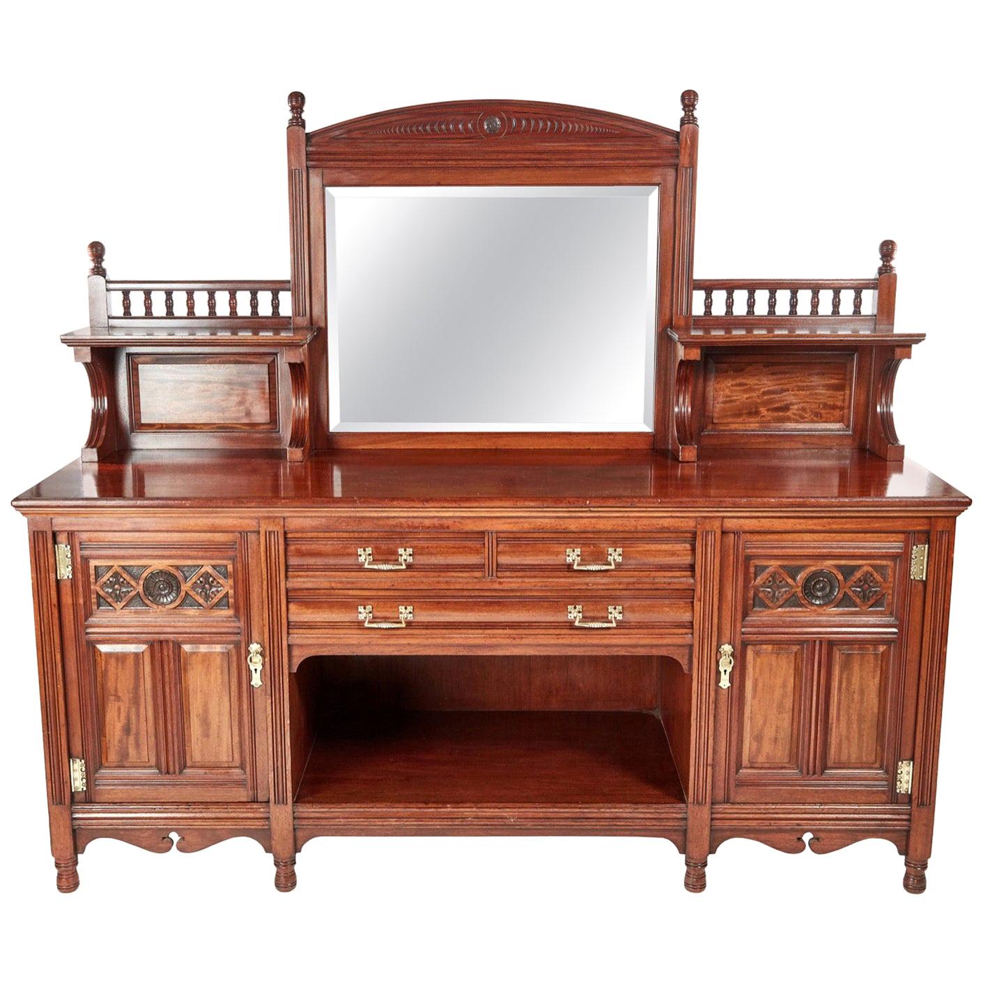Magnificent Quality Antique Gillow & Co Mahogany Sideboard, circa 1880