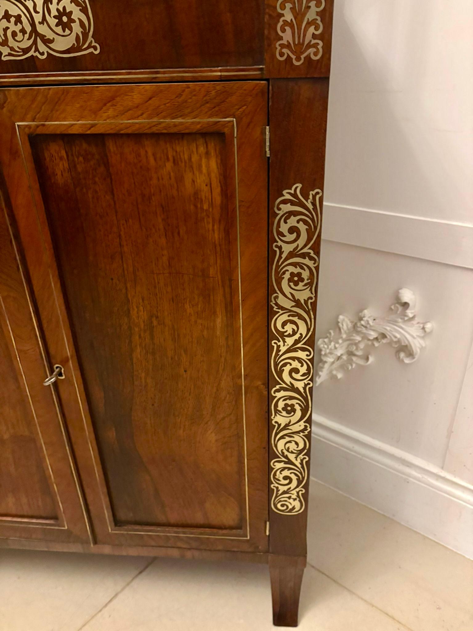 Magnificent Quality Antique Regency Mahogany Chiffonier / Side Cabinet im Angebot 4