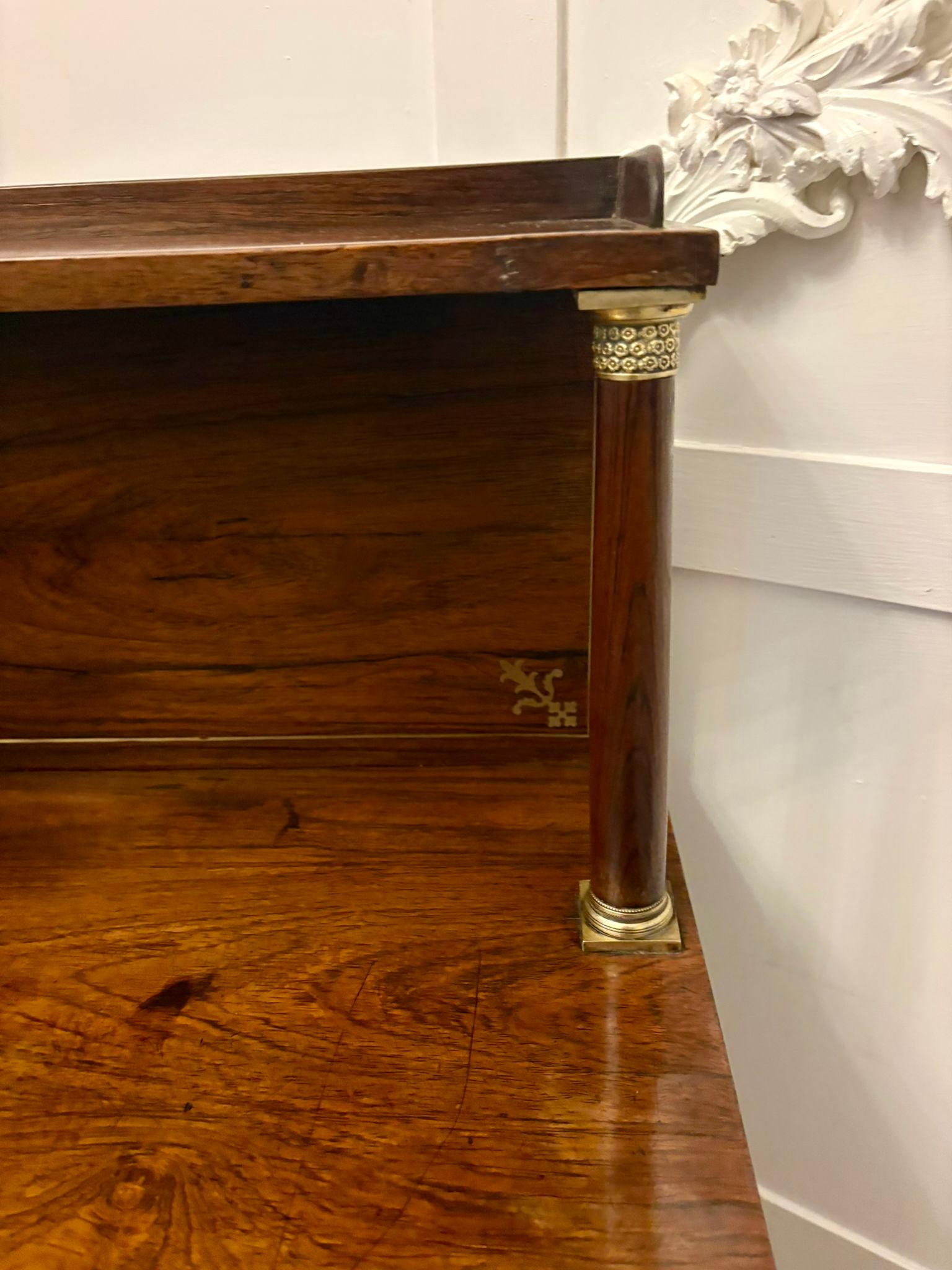 Magnificent Quality Antique Regency Mahogany Chiffonier / Side Cabinet im Angebot 5