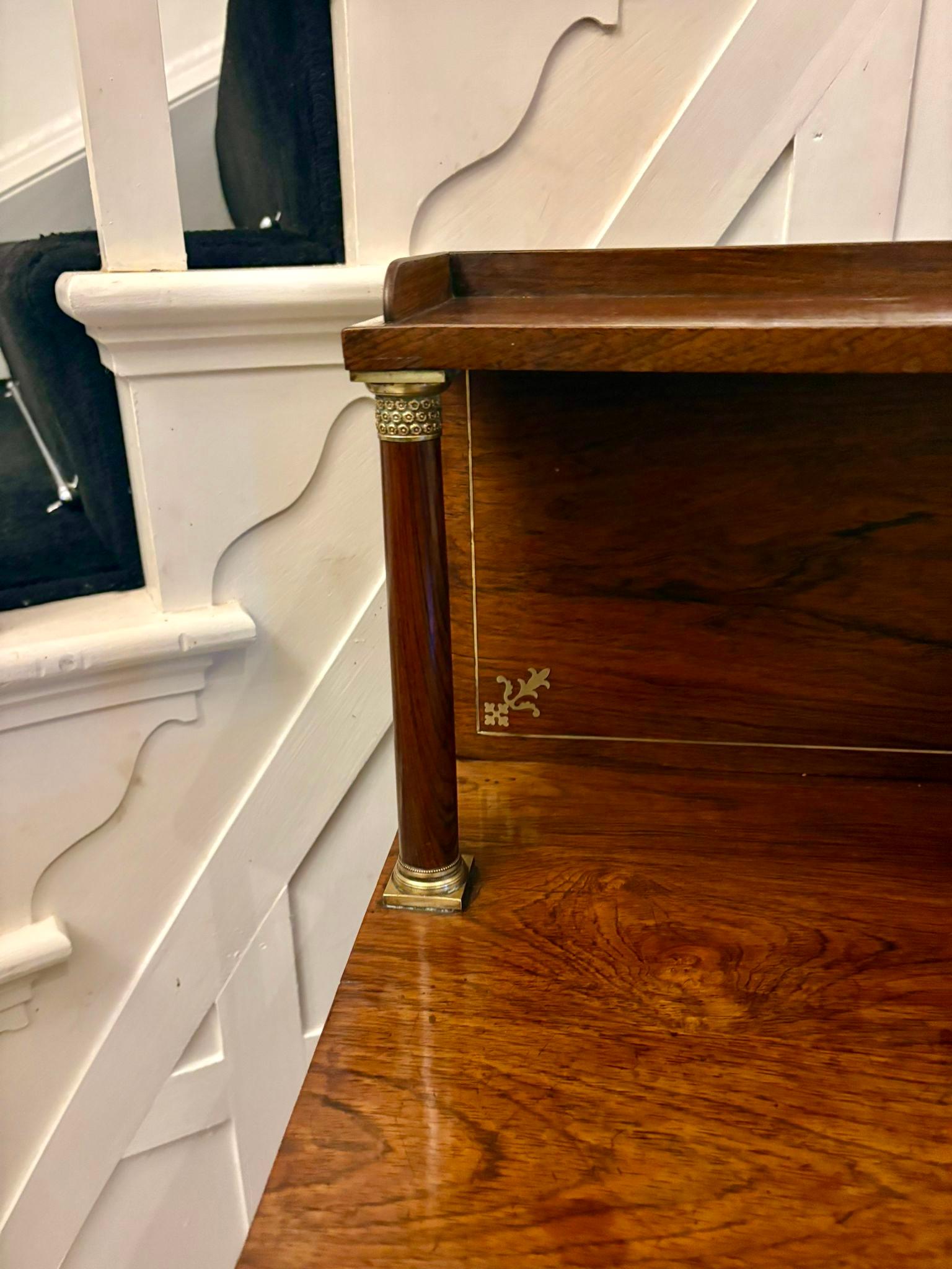 Magnificent Quality Antique Regency Mahogany Chiffonier / Side Cabinet im Angebot 9