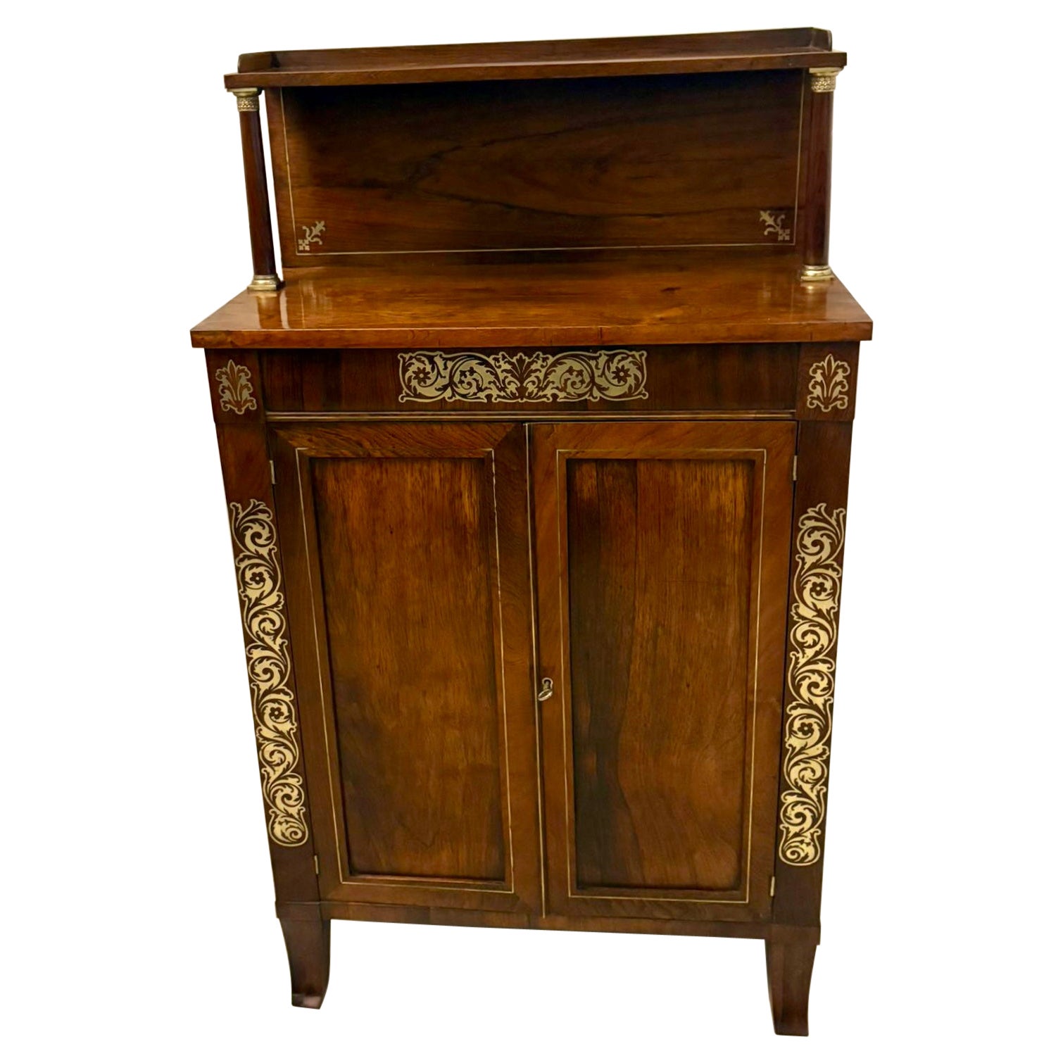 Magnificent Quality Antique Regency Mahogany Chiffonier / Side Cabinet