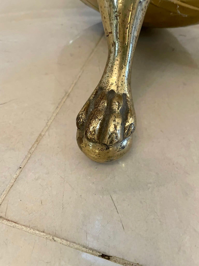 Magnificent Quality Antique Victorian Ornate Brass Log Bucket at 1stDibs