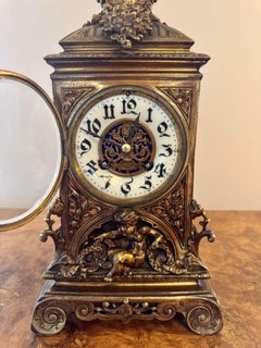 Magnificent quality antique Victorian ornate mantle clock