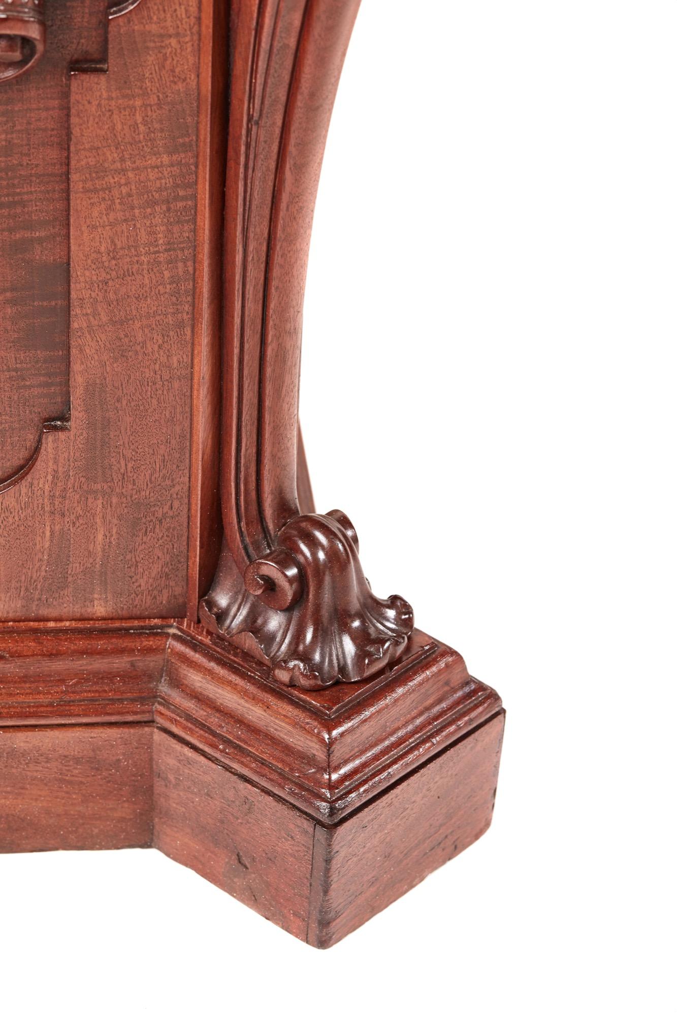 Hand-Carved Magnificent Quality Antique William IV Carved Mahogany Sideboard For Sale