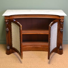 Magnificent Quality Concave Front Antique Victorian Mahogany Chiffonier