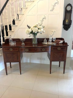 Magnificent Quality Large Antique George III Inlaid Mahogany Sideboard