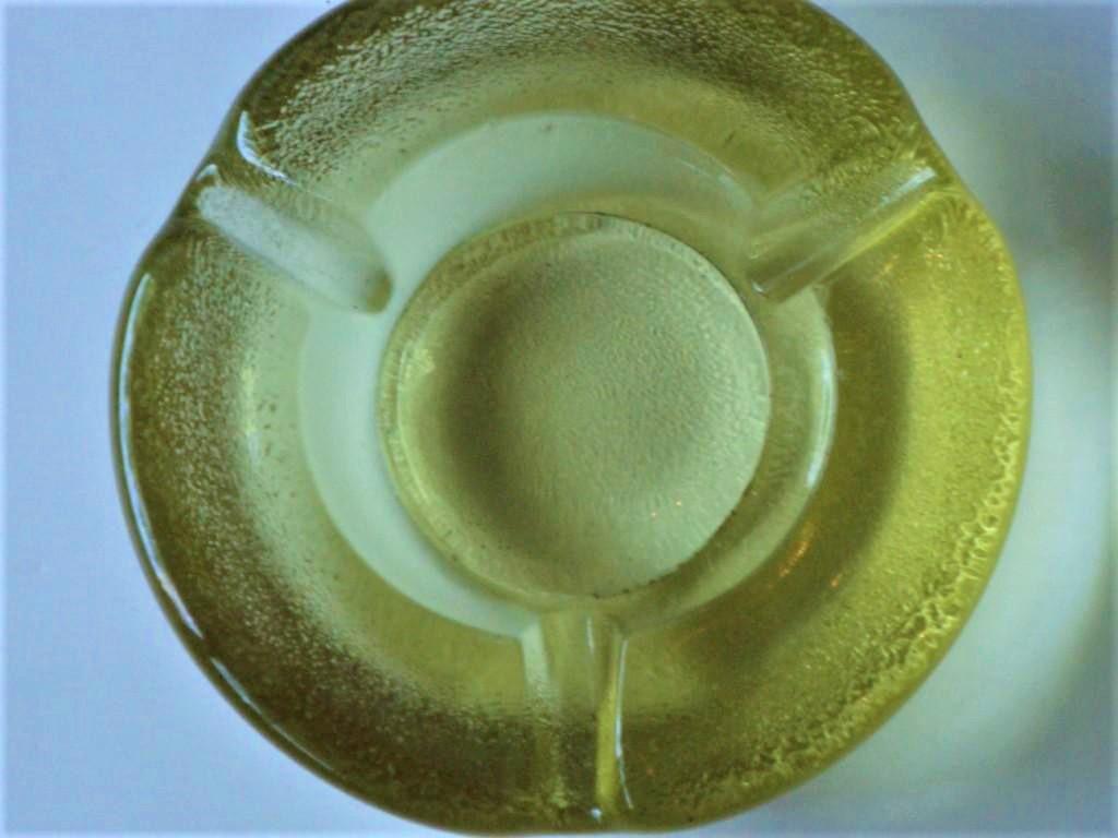 20th Century Magnificent Rare 1940s Italian Murano Seguso Golden Yellow Glass Large Bowl   For Sale