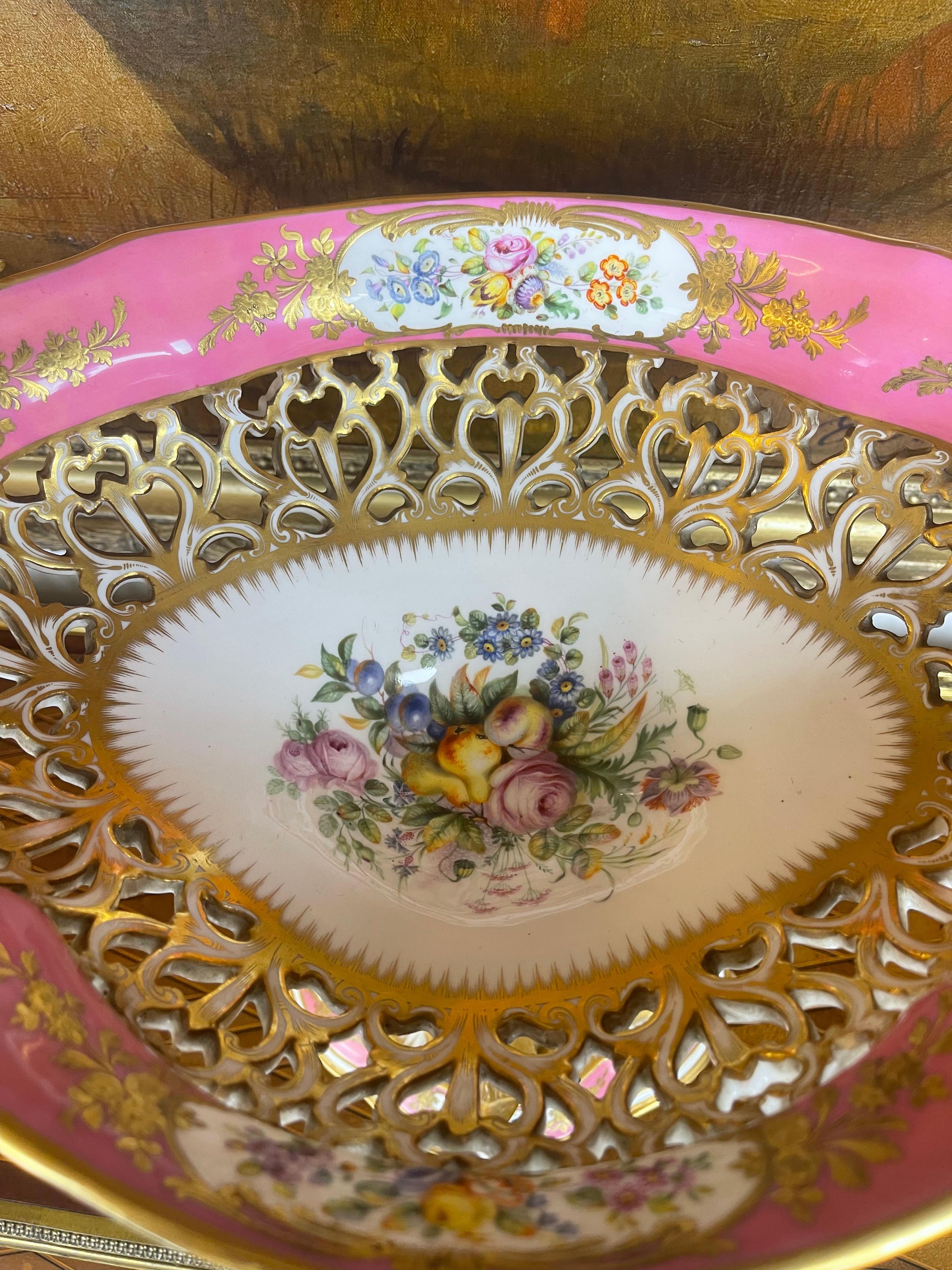 Magnificent & Rare 19th C. English Porcelain Centerpiece Retailer’s Mark Daniell For Sale 1