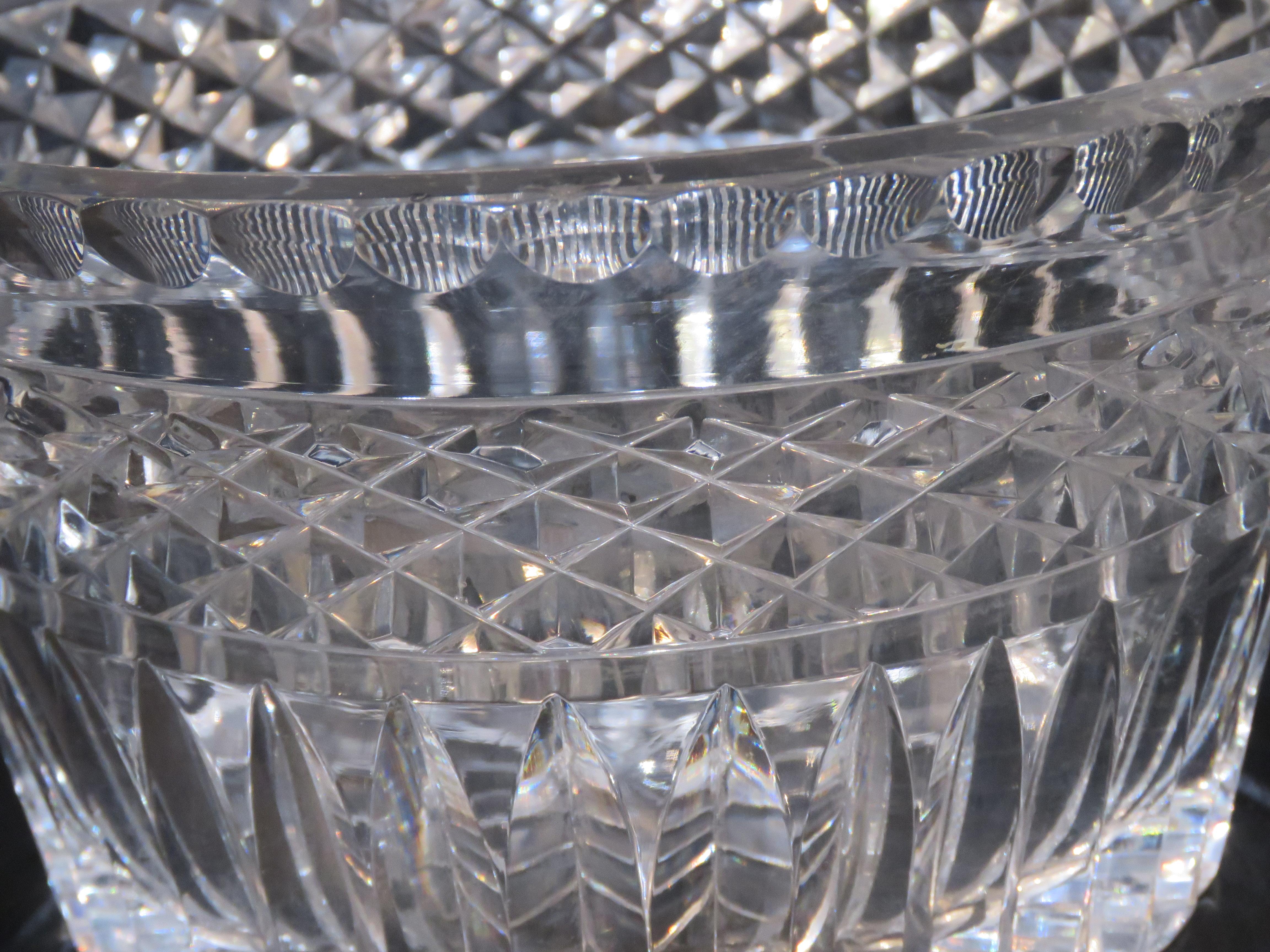 North American Magnificent Rare 19th Century Large Brilliant Cut Dorflinger Flared Bowl For Sale
