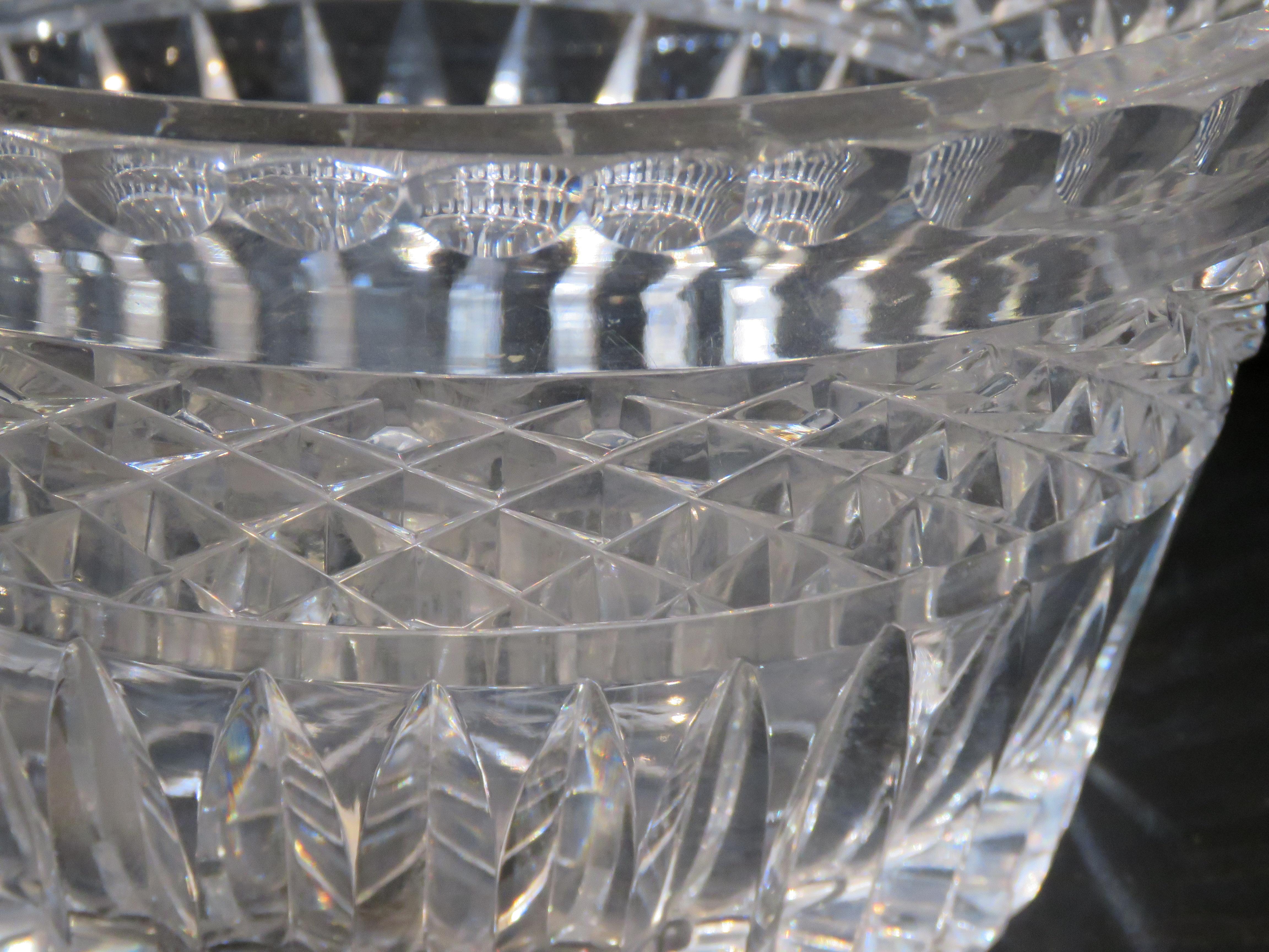Magnificent Rare 19th Century Large Brilliant Cut Dorflinger Flared Bowl In Good Condition For Sale In New York, NY