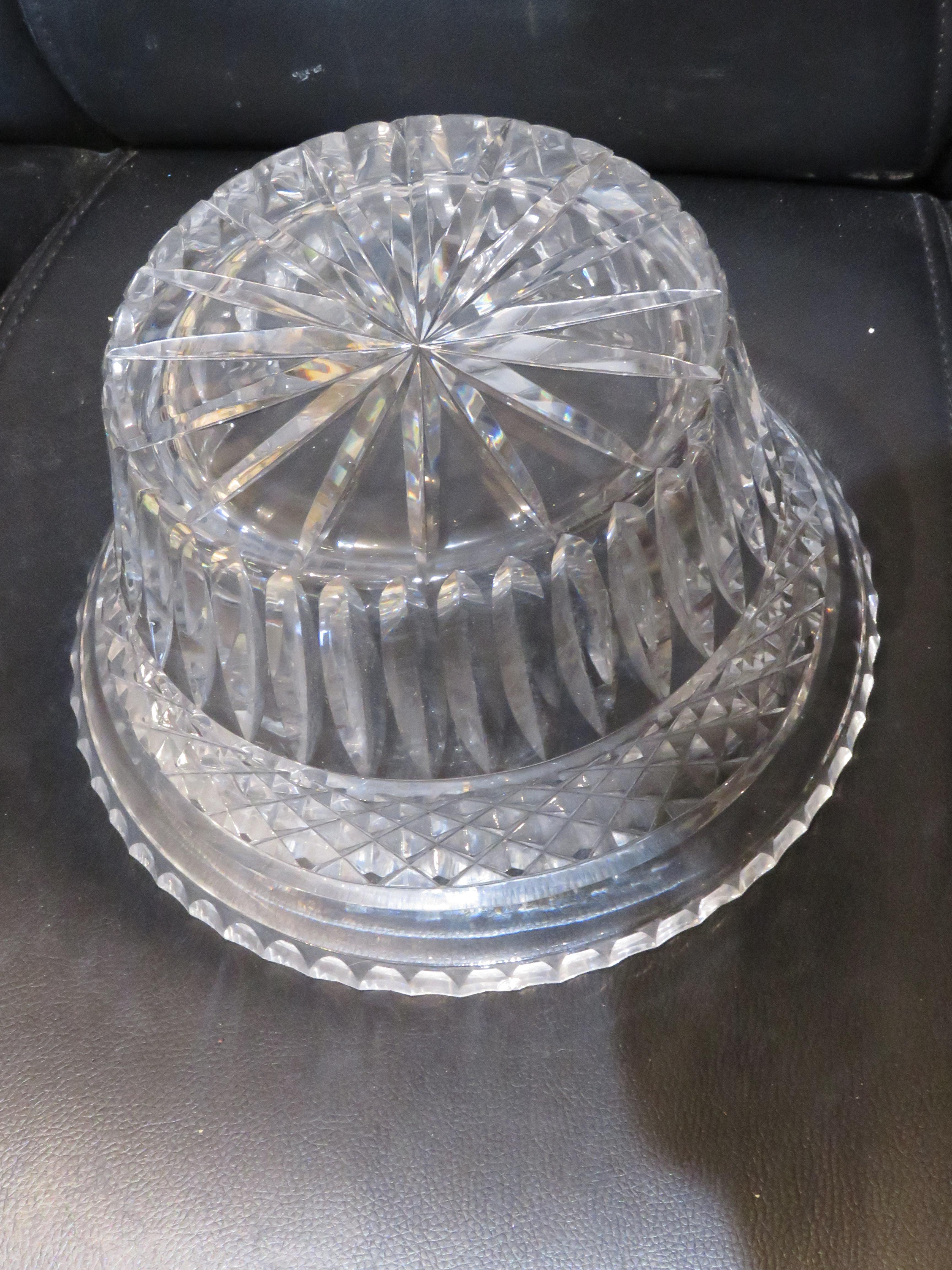 Cut Glass Magnificent Rare 19th Century Large Brilliant Cut Dorflinger Flared Bowl For Sale