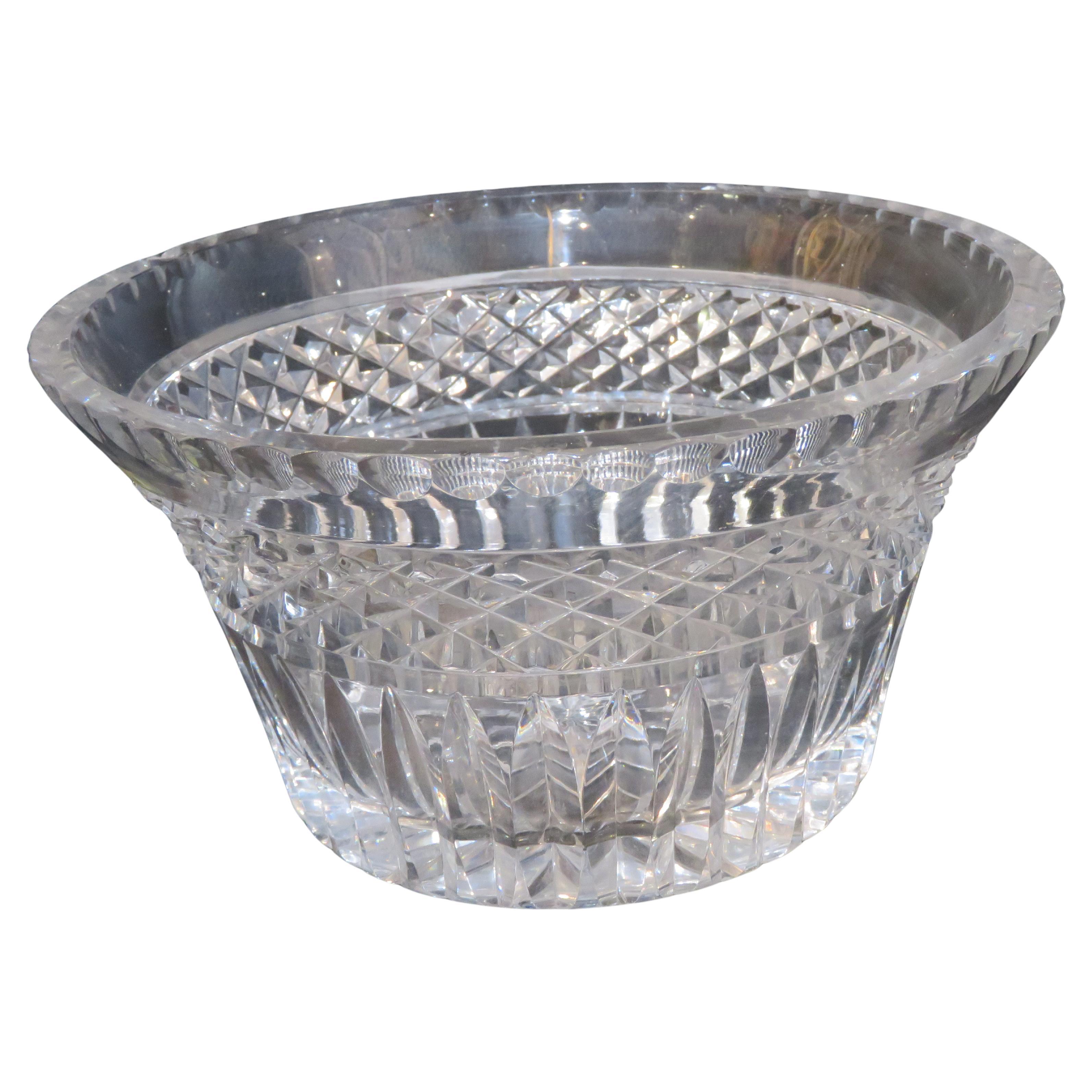Magnificent Rare 19th Century Large Brilliant Cut Dorflinger Flared Bowl For Sale