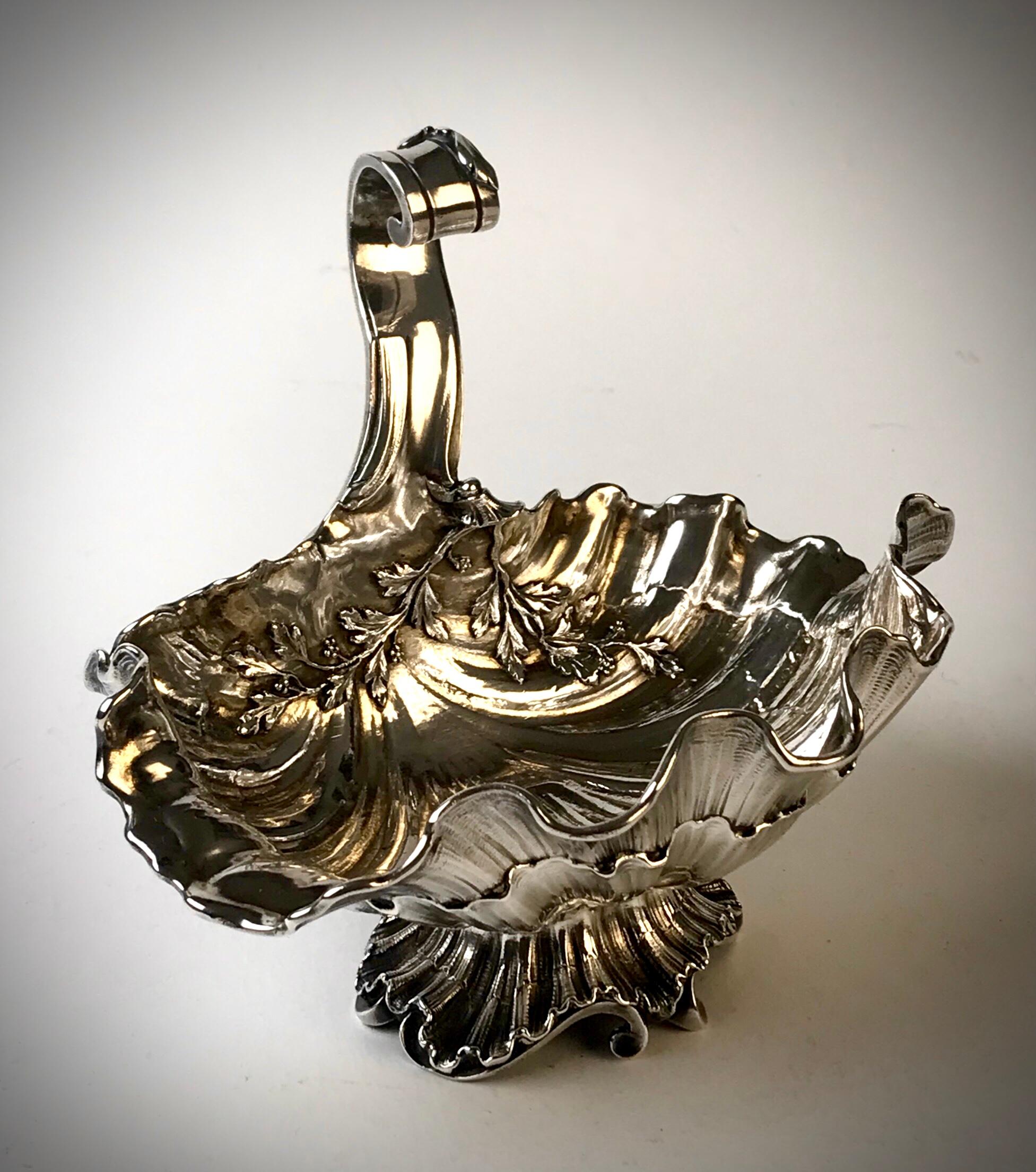 Magnificent Rare Solid Silver Sterling Sauce Boat France Sormani Paris For Sale 7