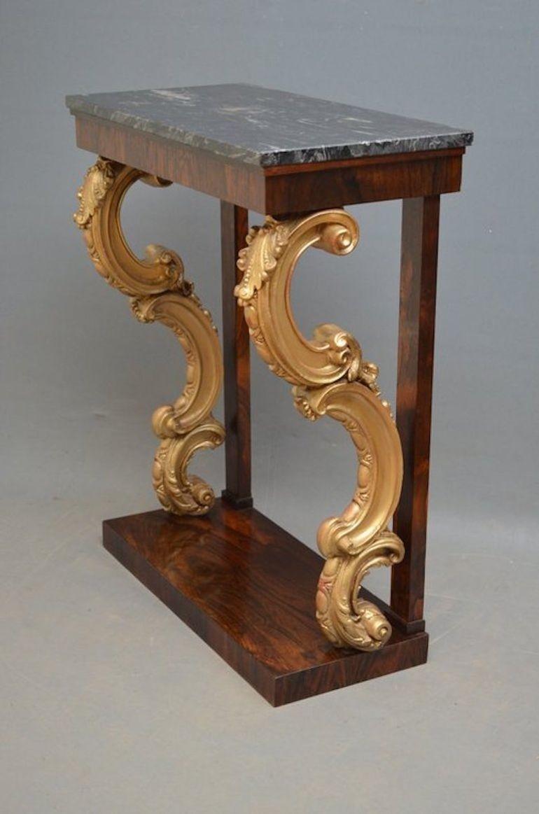 Magnificent Regency Console Table or Hall Table 1