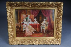 Magnificent Rococo oil painting, signed Stephan Sedlacek (1868–1936)