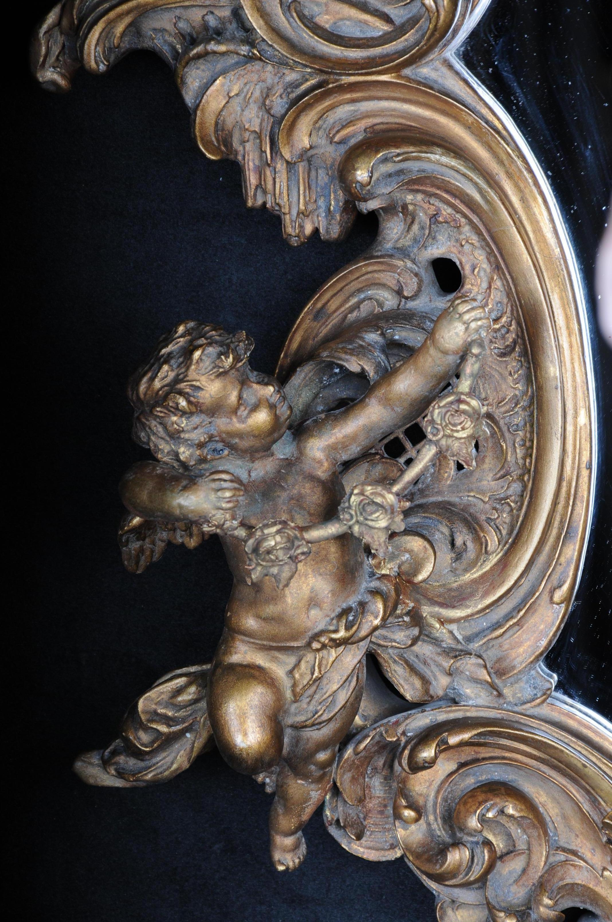 Magnificent Rococo Wall Mirror, Napoleon III For Sale 2