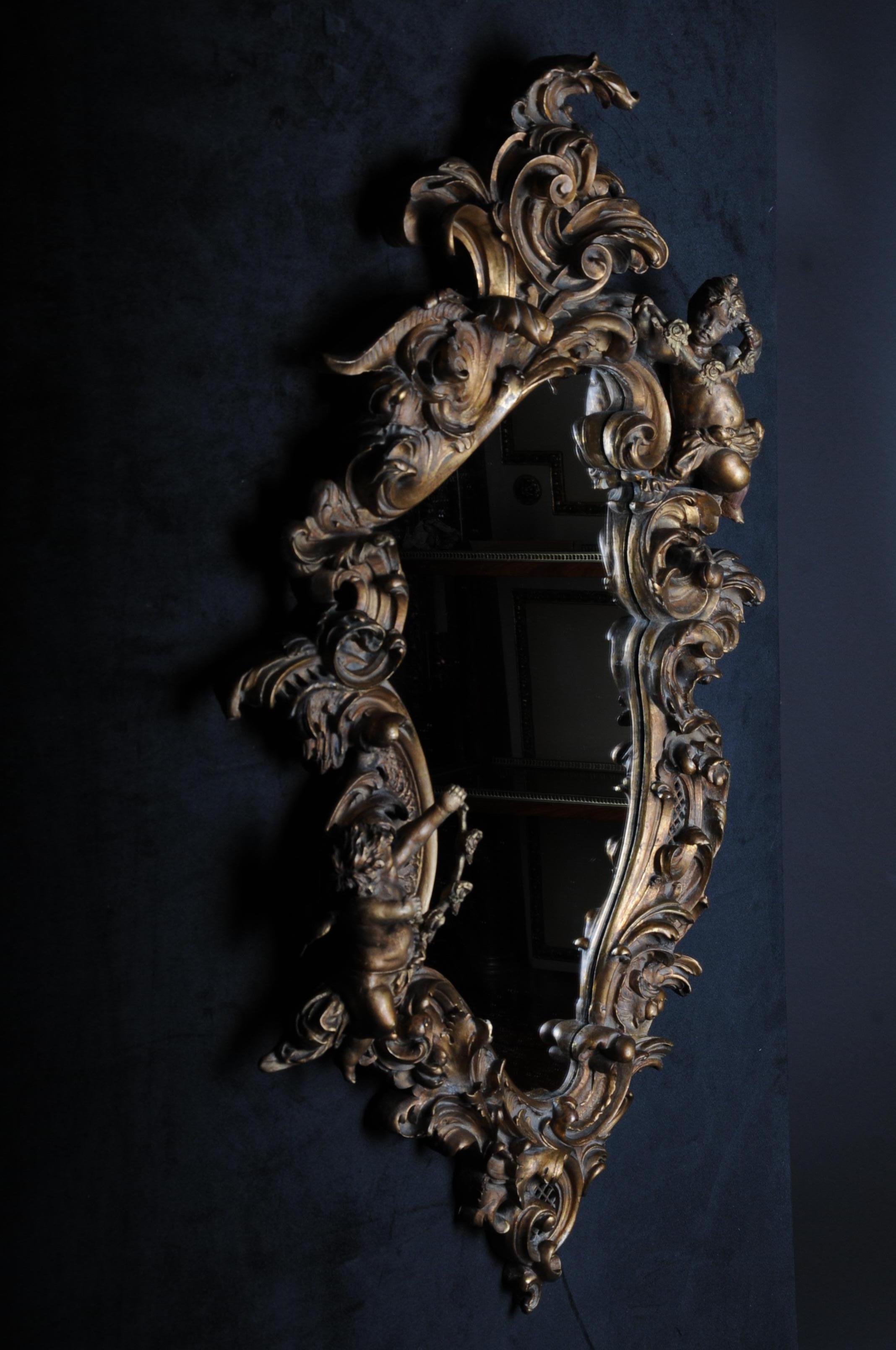 Magnificent Rococo Wall Mirror, Napoleon III For Sale 10