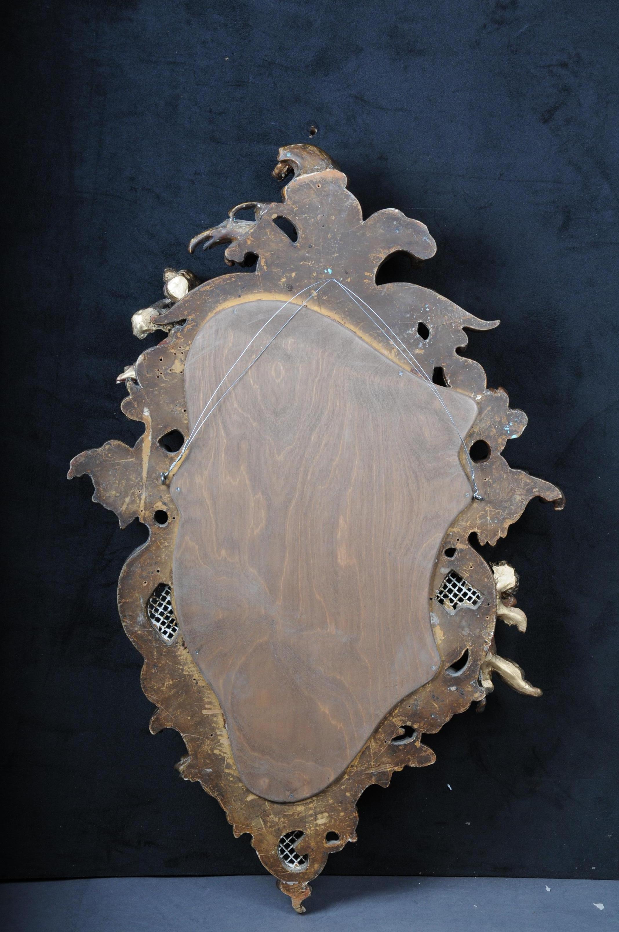 Magnificent Rococo Wall Mirror, Napoleon III For Sale 12