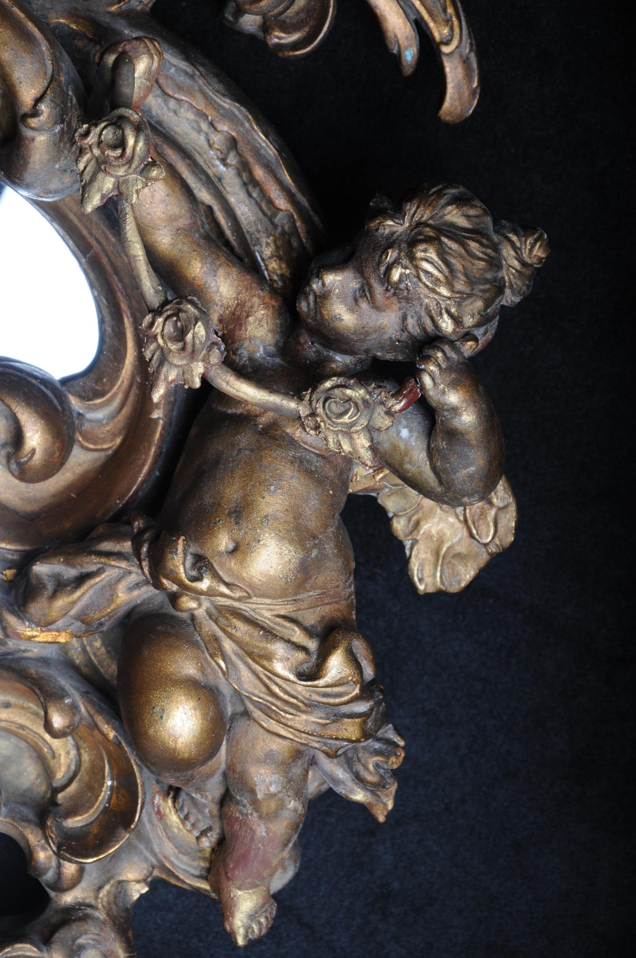 Wood Magnificent Rococo Wall Mirror, Napoleon III For Sale