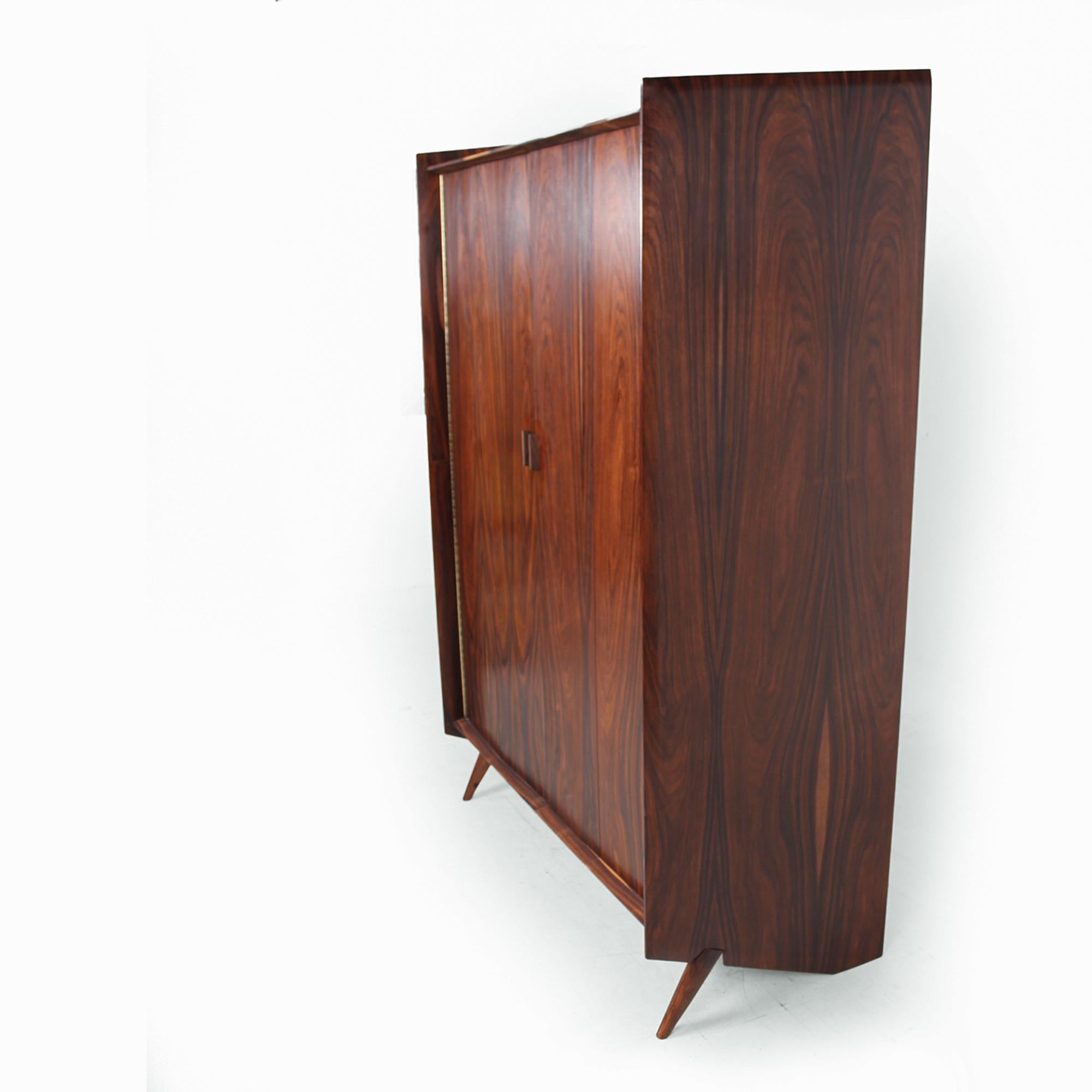 Modern Magnificent Rosewood Armoire Gentleman's Cabinet by Pablo Romo for Ambianic