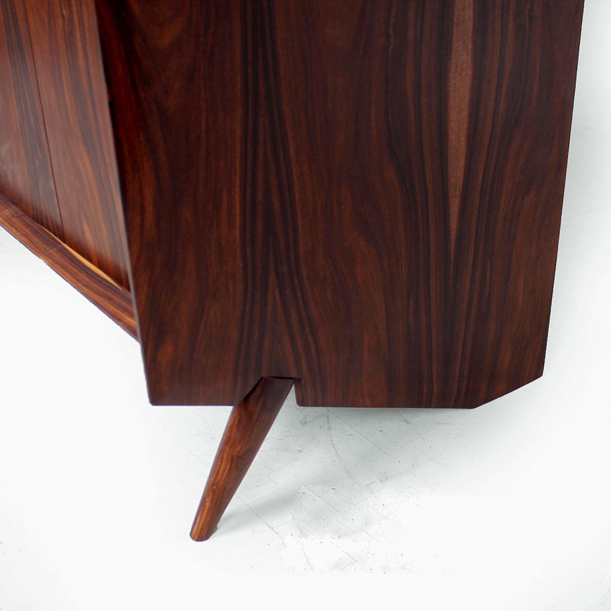 Magnificent Rosewood Armoire Gentleman's Cabinet by Pablo Romo for Ambianic In Excellent Condition In Chula Vista, CA