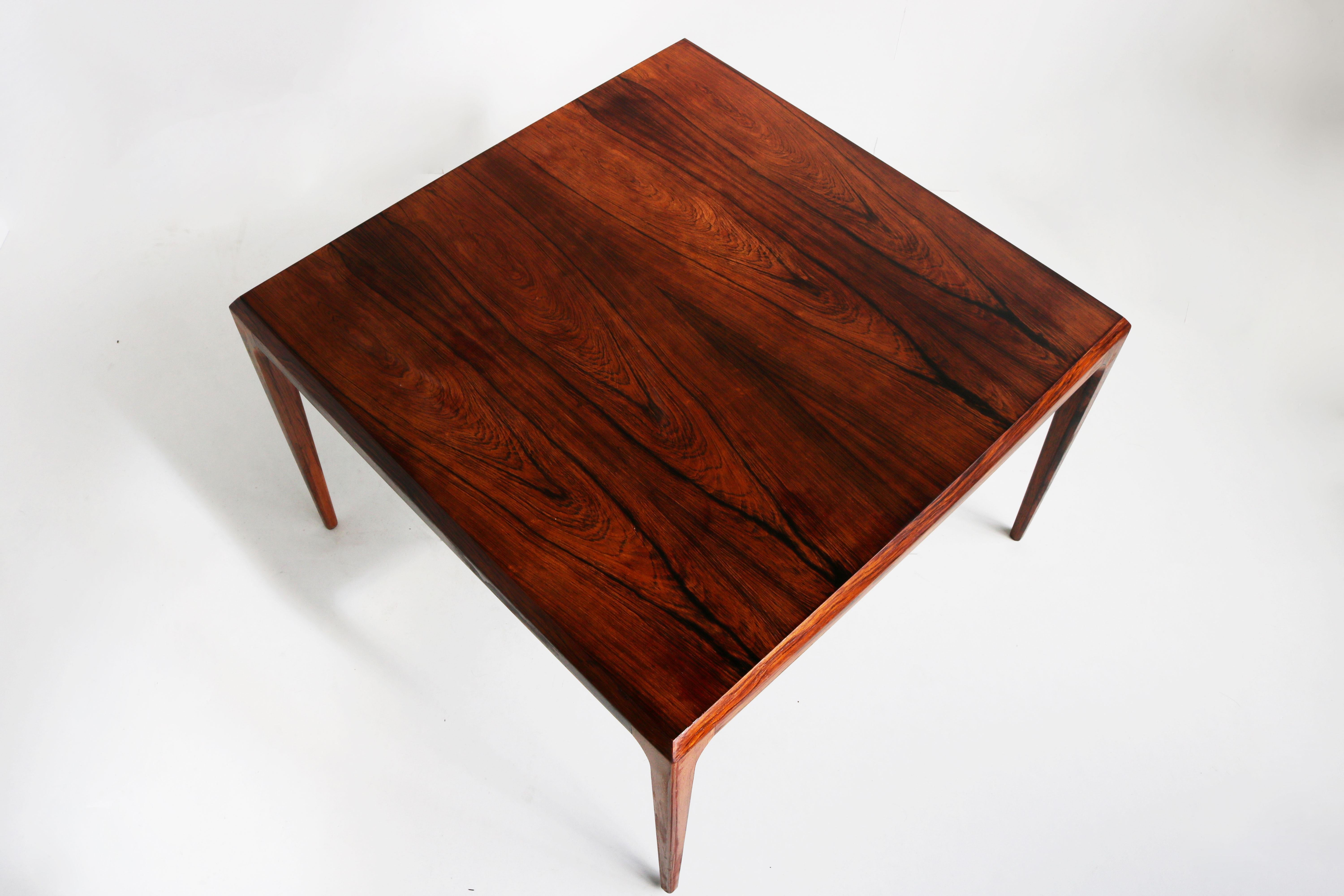 Magnificent Rosewood Coffee Table by Johannes Andersen for CFC Silkeborg, 1950s In Good Condition For Sale In Ijzendijke, NL