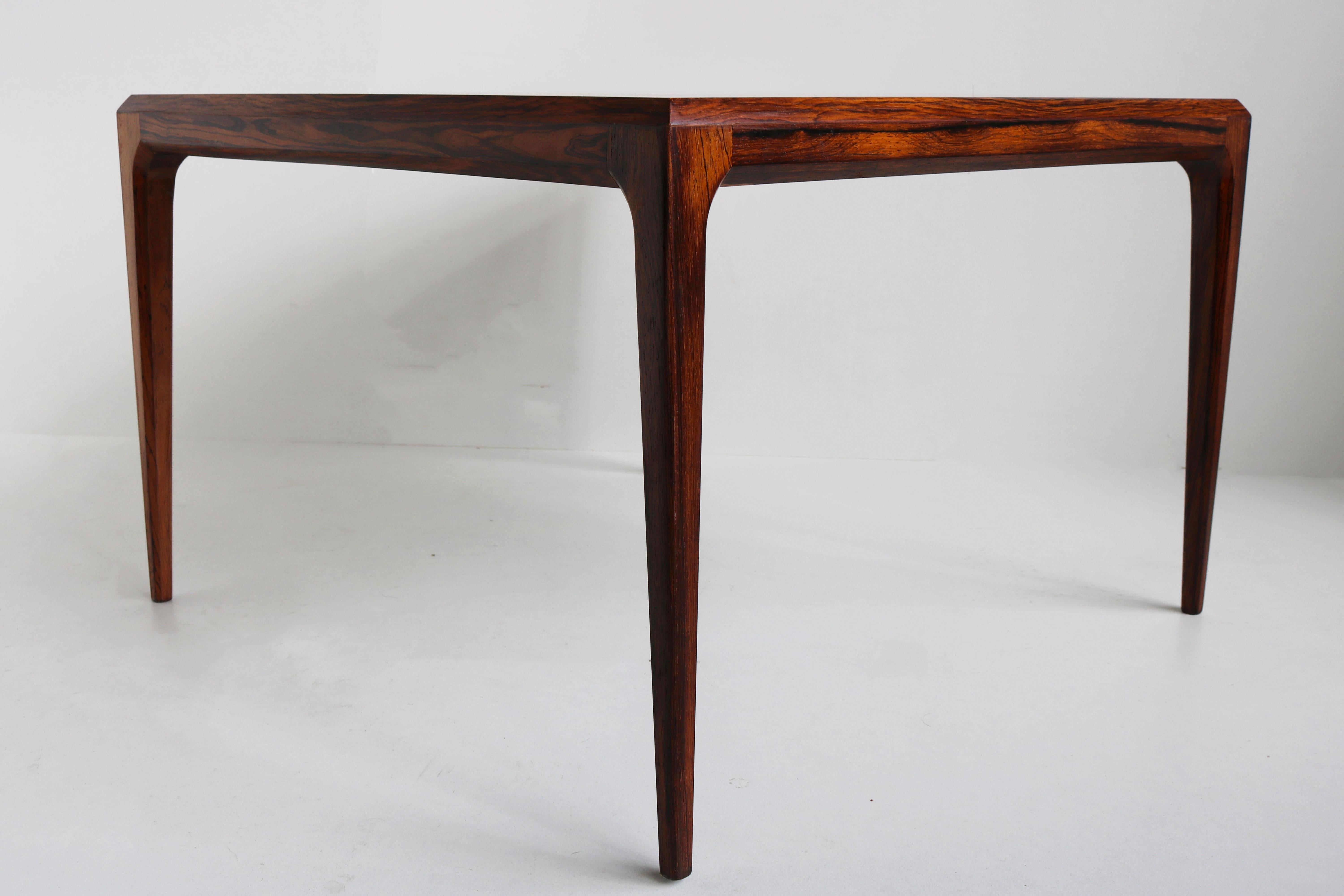 Wood Magnificent Rosewood Coffee Table by Johannes Andersen for CFC Silkeborg, 1950s For Sale