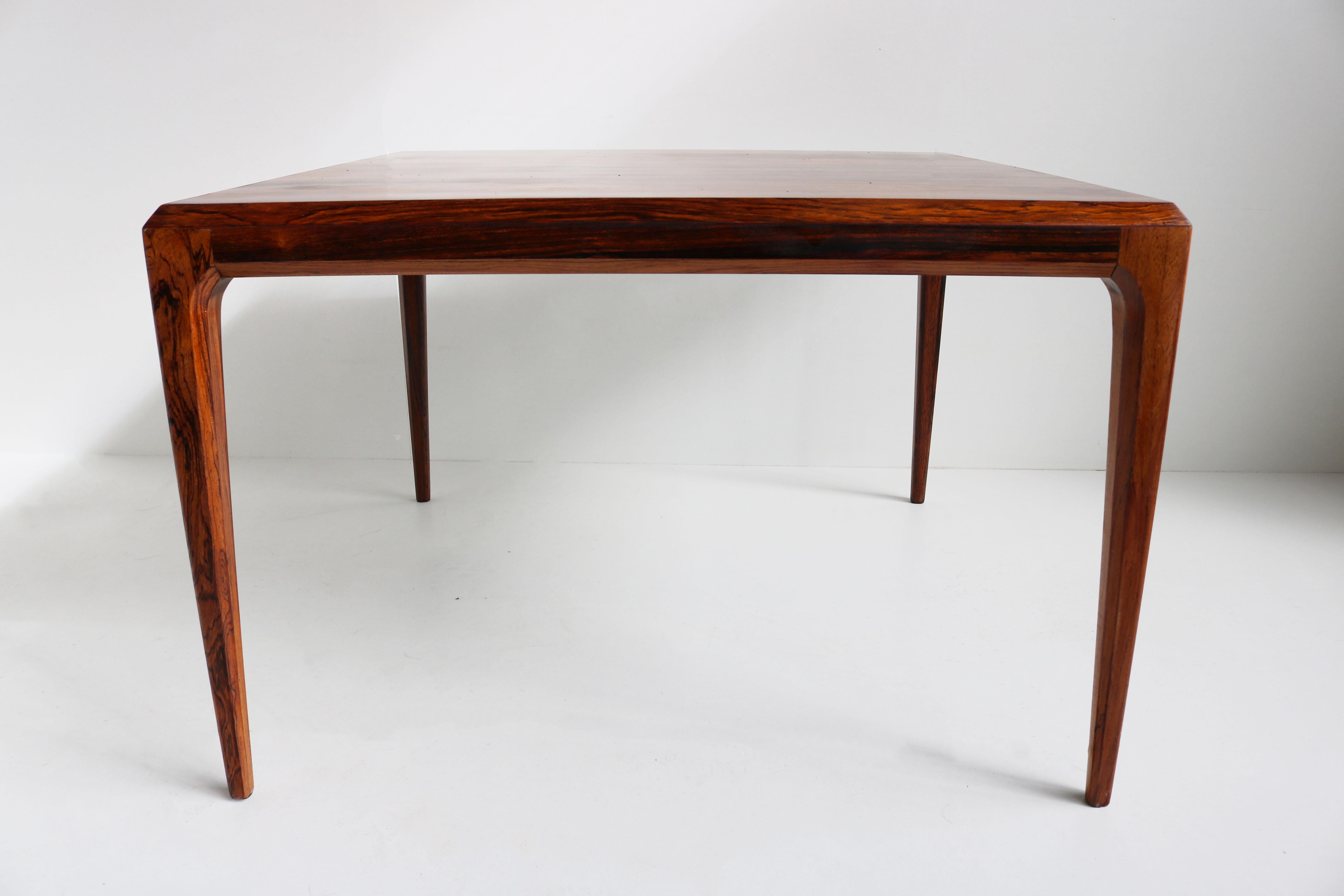 Magnificent Rosewood Coffee Table by Johannes Andersen for CFC Silkeborg, 1950s For Sale 1
