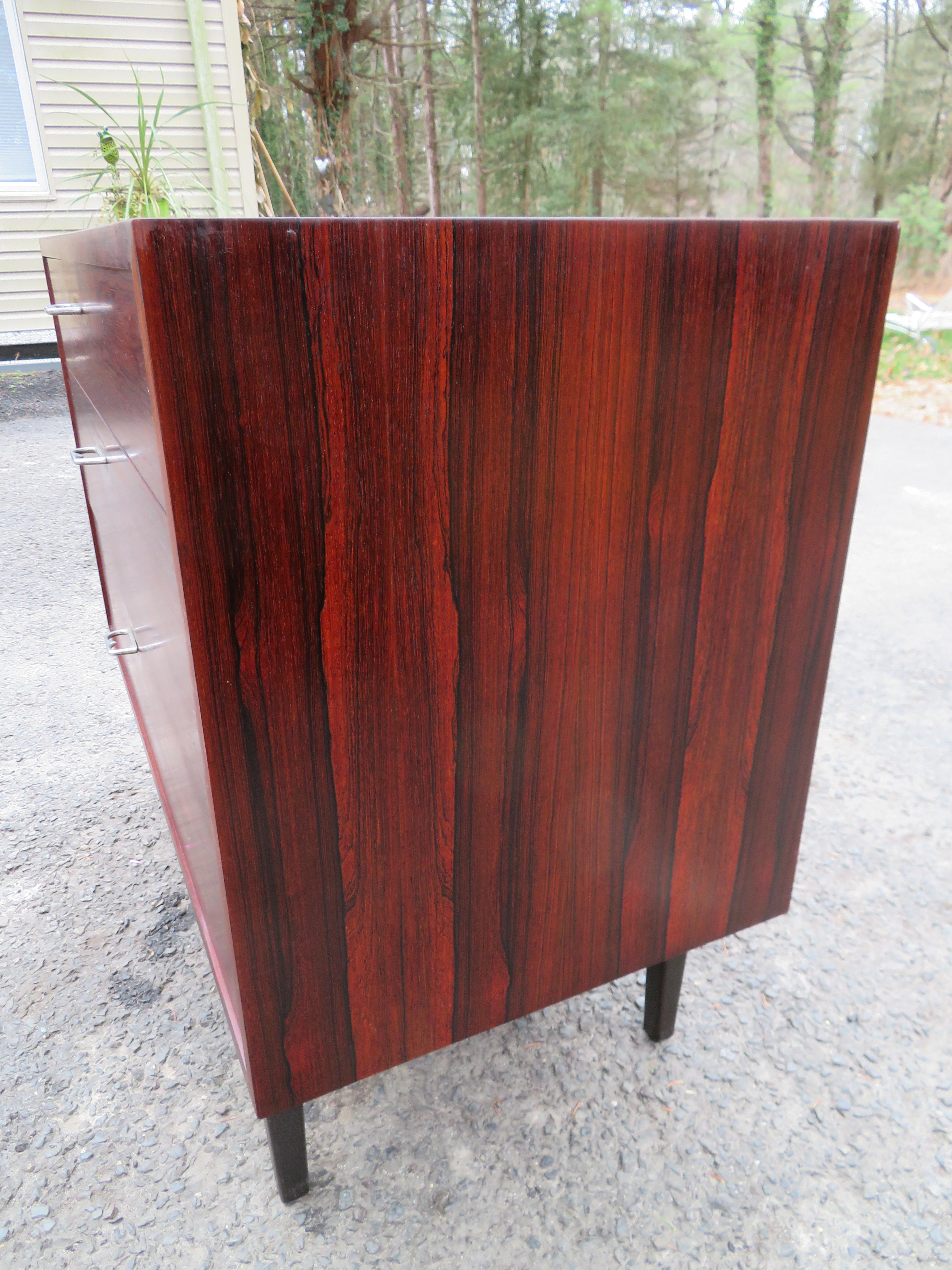 Mid-Century Modern Magnificent Rosewood Jack Cartwright Founders Bachelors Chest of Drawers For Sale