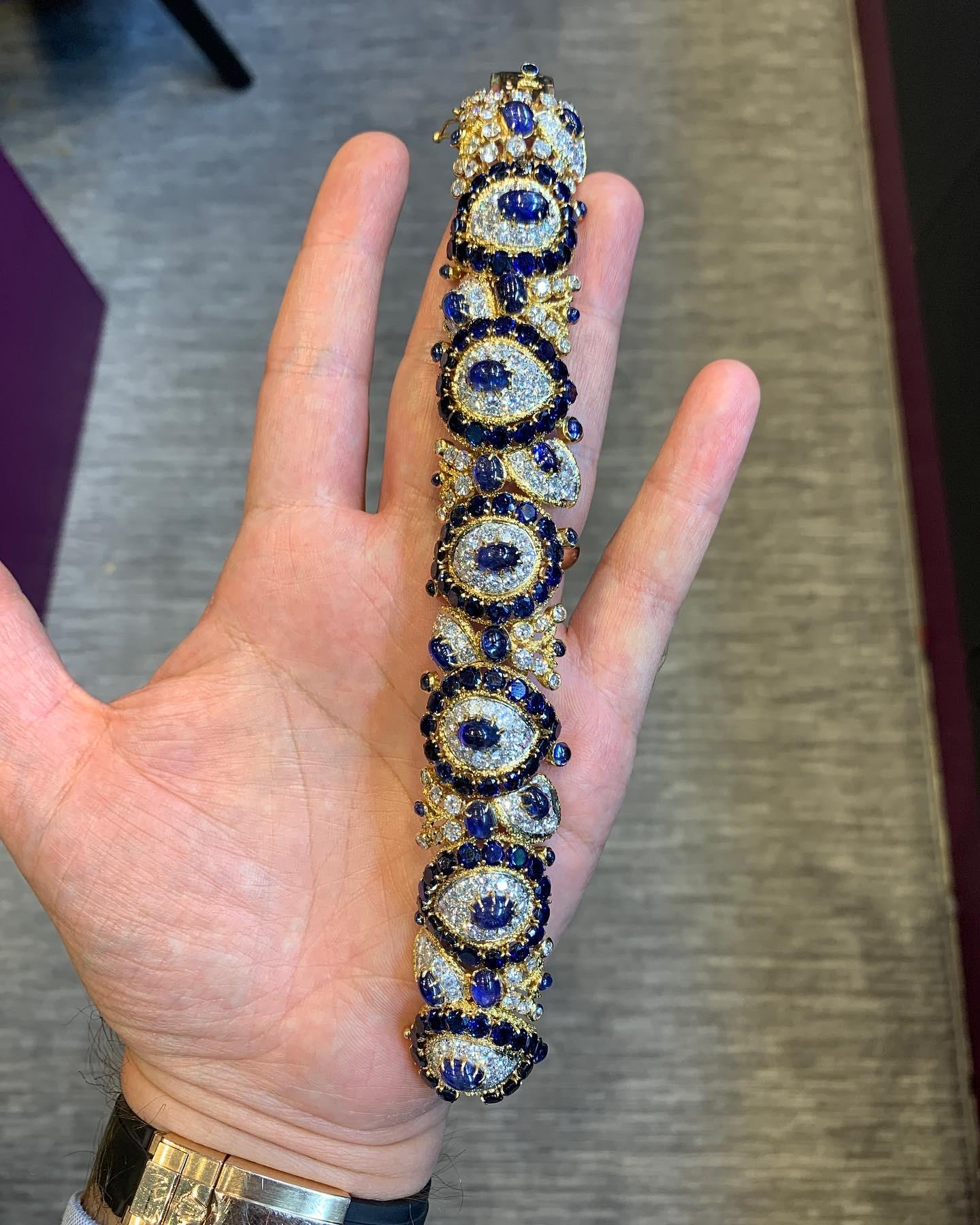 Sapphire Bracelet by Van Cleef and Arpels 12