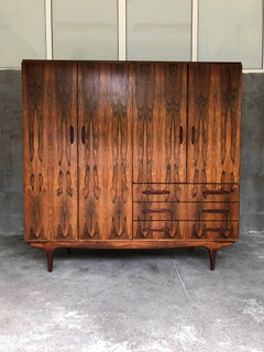 Magnificent Scandinavian Style Rio Palisander Midcentury Armoire
