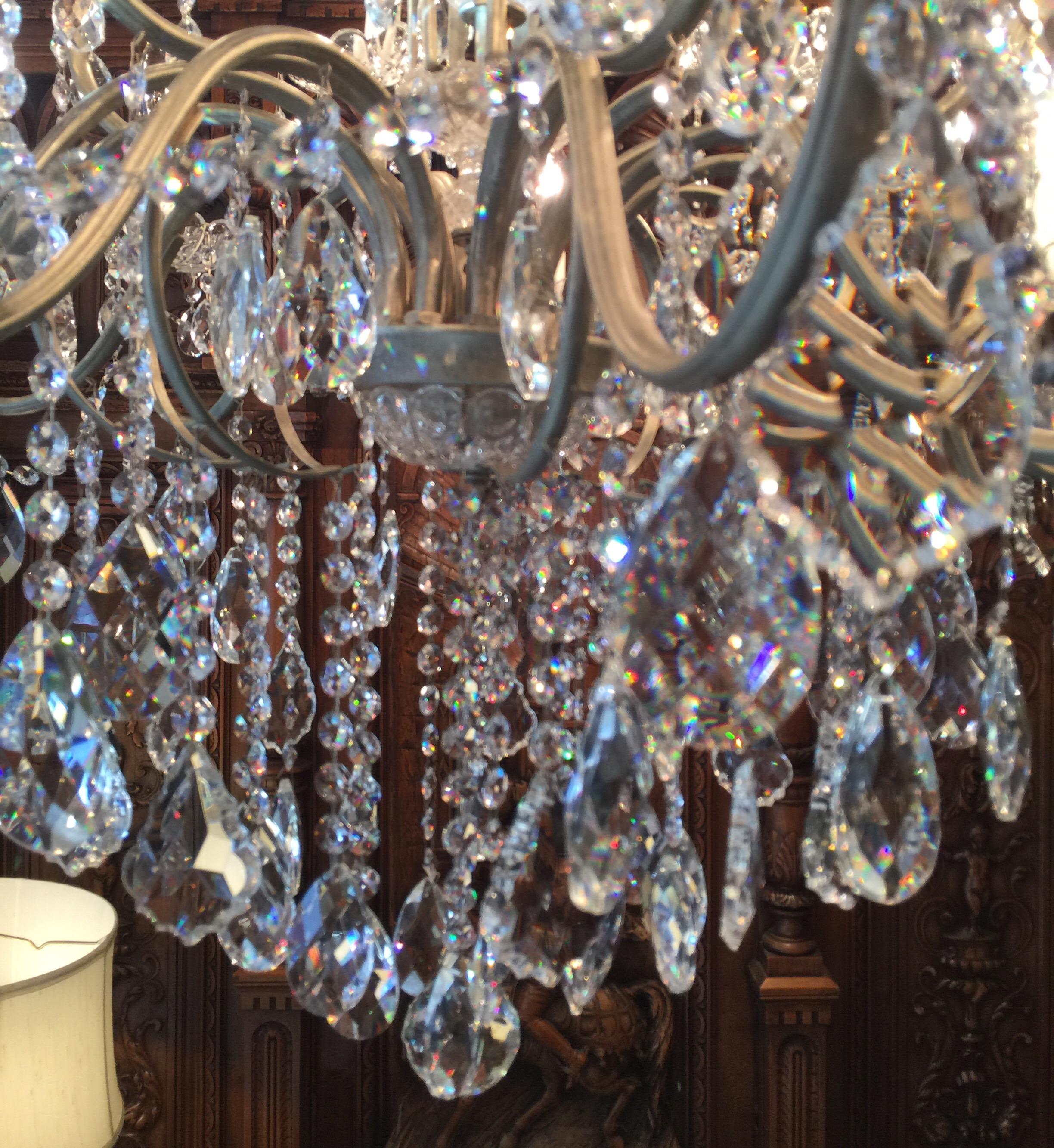 Magnificent Schonbek New Orleans Collection Heritage Handcut Crystal Chandelier 6