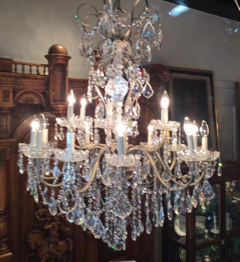 Magnificent Schonbek New Orleans Collection Heritage Handcut Crystal Chandelier For Sale At 1stdibs