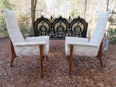 Magnificent Sculptural 3-Leg Lounge Chairs Mid-Century Modern, Pair