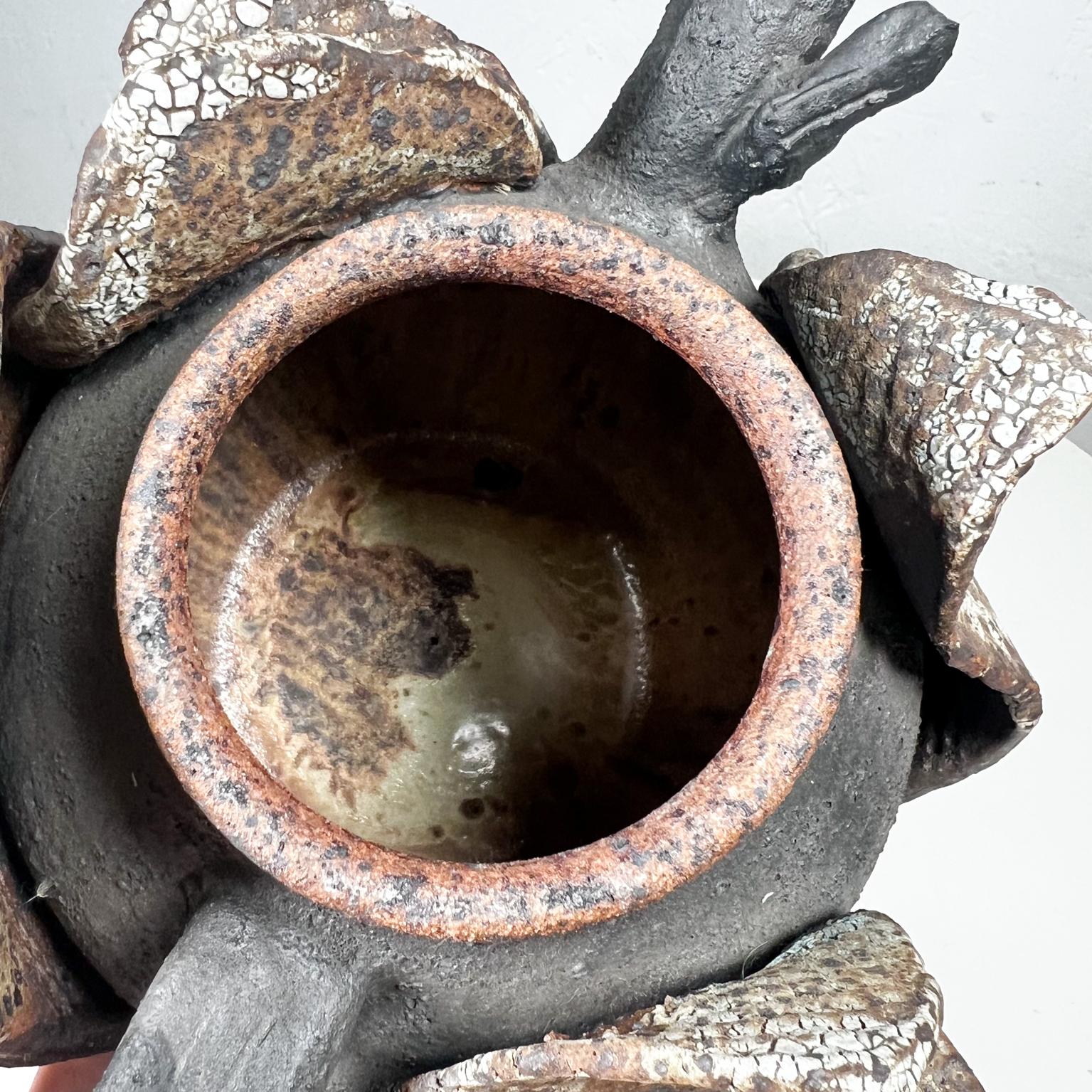 Magnificent Sculptural Tea Pot Vintage Art Pottery For Sale 7