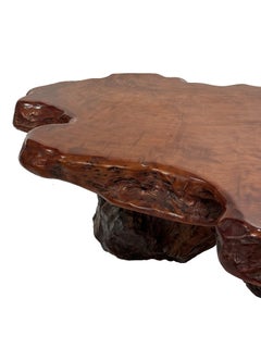 Magnificent Sequoia coffee table from the north America