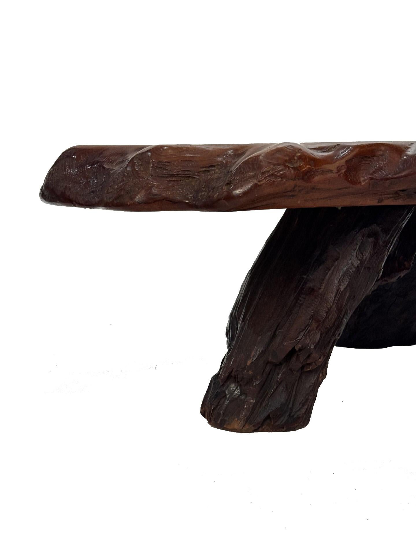Magnífica mesa de centro Sequoia del norte de América Madera en venta