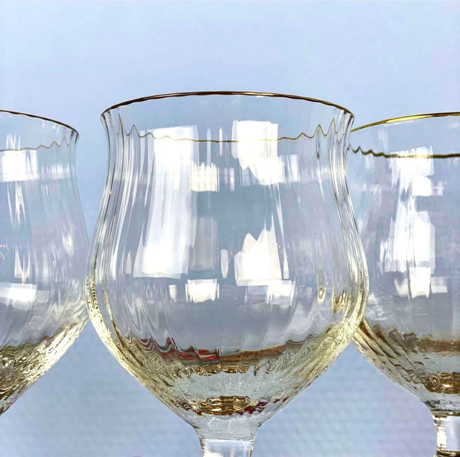 Hand-Crafted Magnificent Set of Crystal Wine Glasses by Gallo, Germany, 1980s