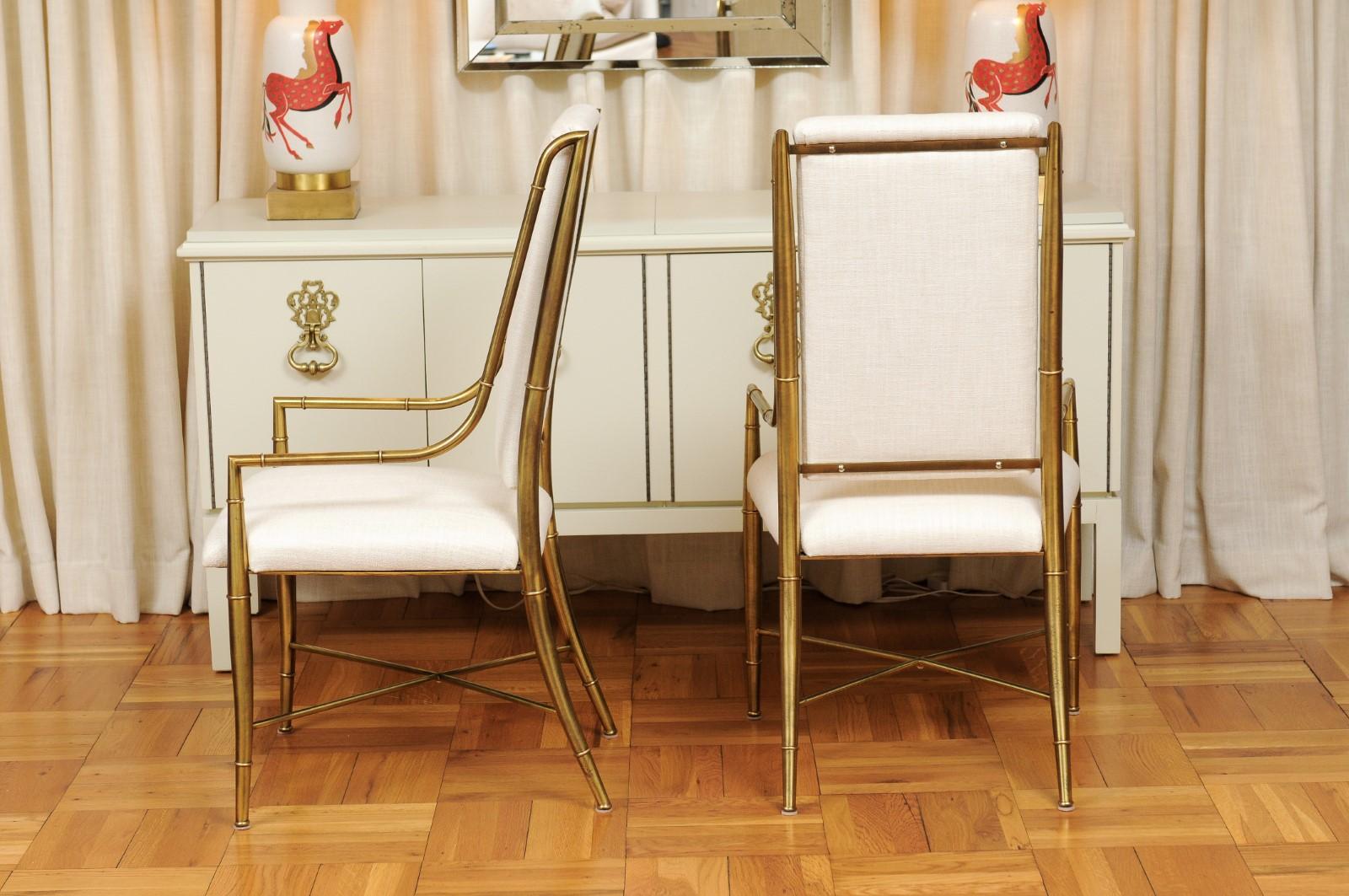 Magnificent Set of Eight Dining Chairs by Weiman/Warren Lloyd for Mastercraft For Sale 3