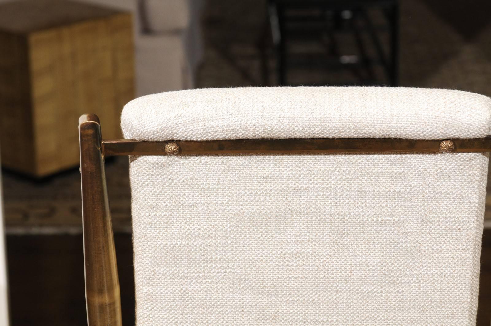 Magnifique ensemble de huit chaises de salle à manger par Weiman/Warren Lloyd pour Mastercraft en vente 4