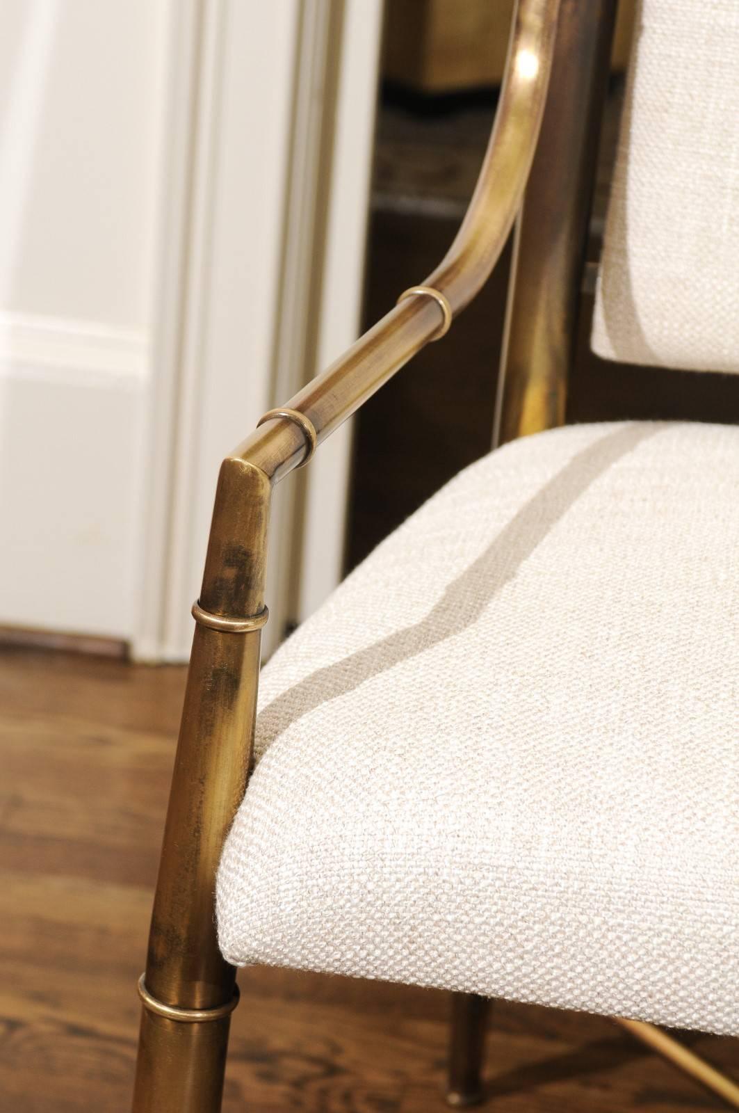 Magnifique ensemble de huit chaises de salle à manger par Weiman/Warren Lloyd pour Mastercraft en vente 5