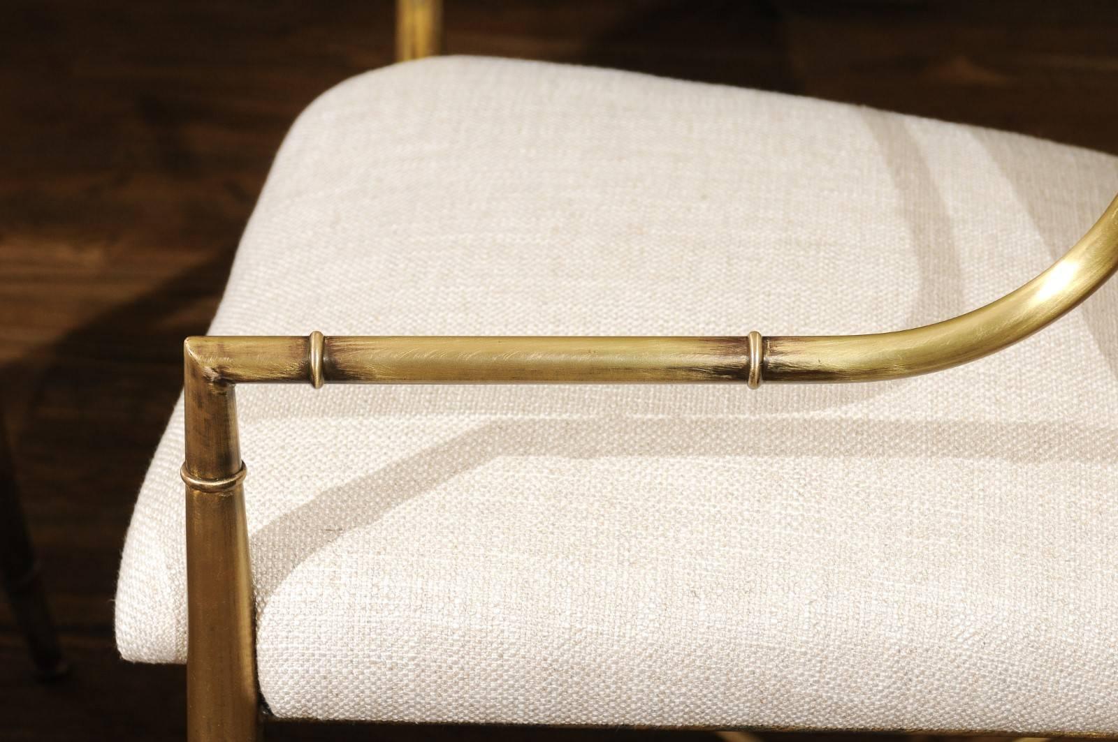 Magnifique ensemble de huit chaises de salle à manger par Weiman/Warren Lloyd pour Mastercraft en vente 7