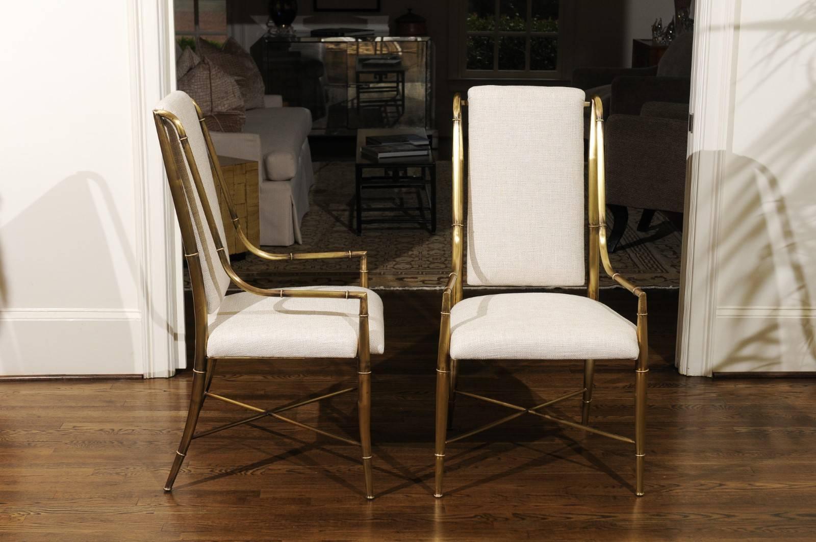 Mid-Century Modern Magnifique ensemble de huit chaises de salle à manger par Weiman/Warren Lloyd pour Mastercraft en vente