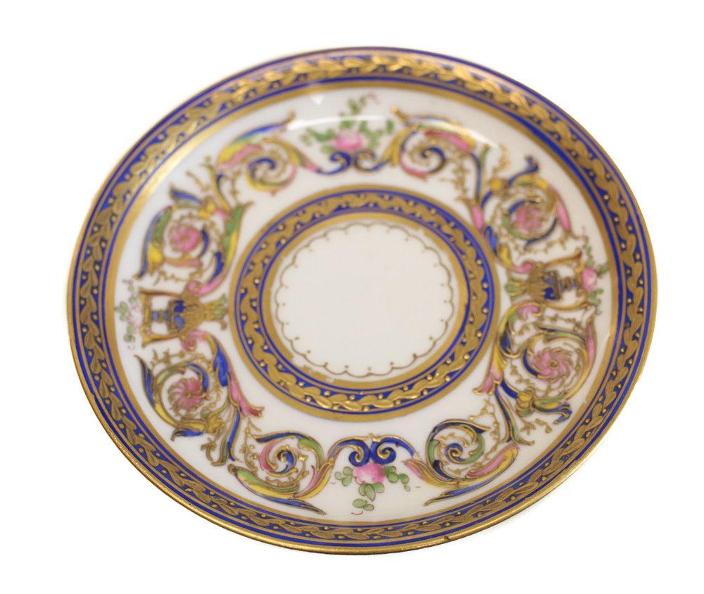 Magnificent Sevres Porcelain Tete-a-tete Tea Service Set, 19th Century For Sale 7